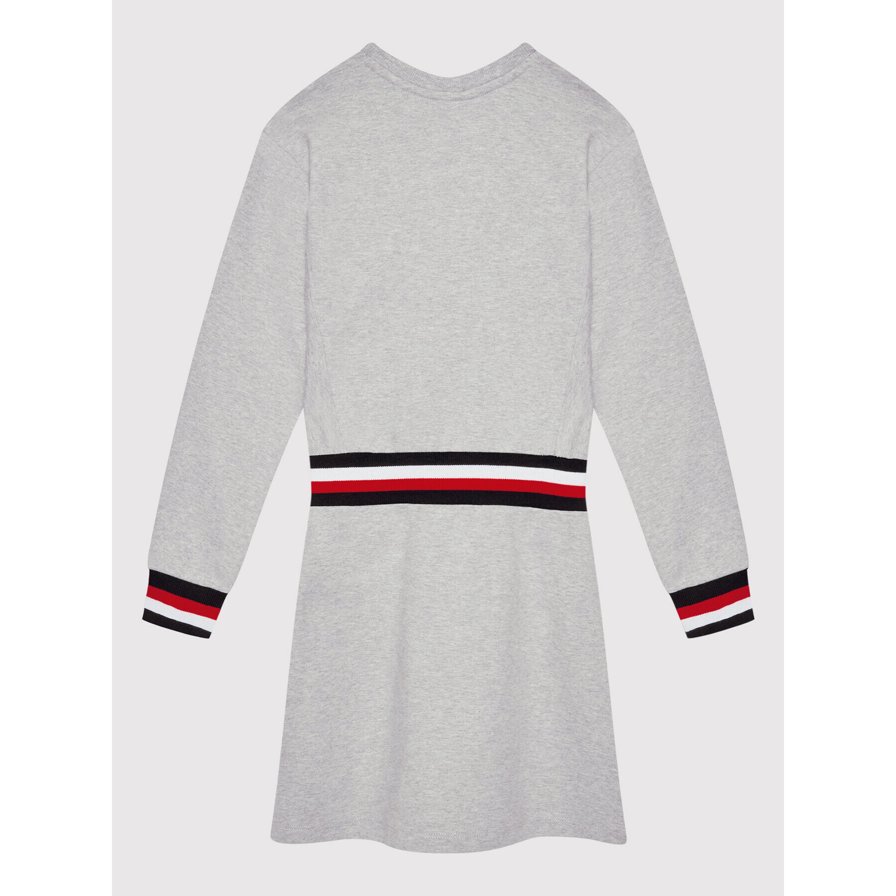 Tommy Hilfiger Rochie tricotată Global Stripe KG0KG06215 M Gri Regular Fit - Pled.ro