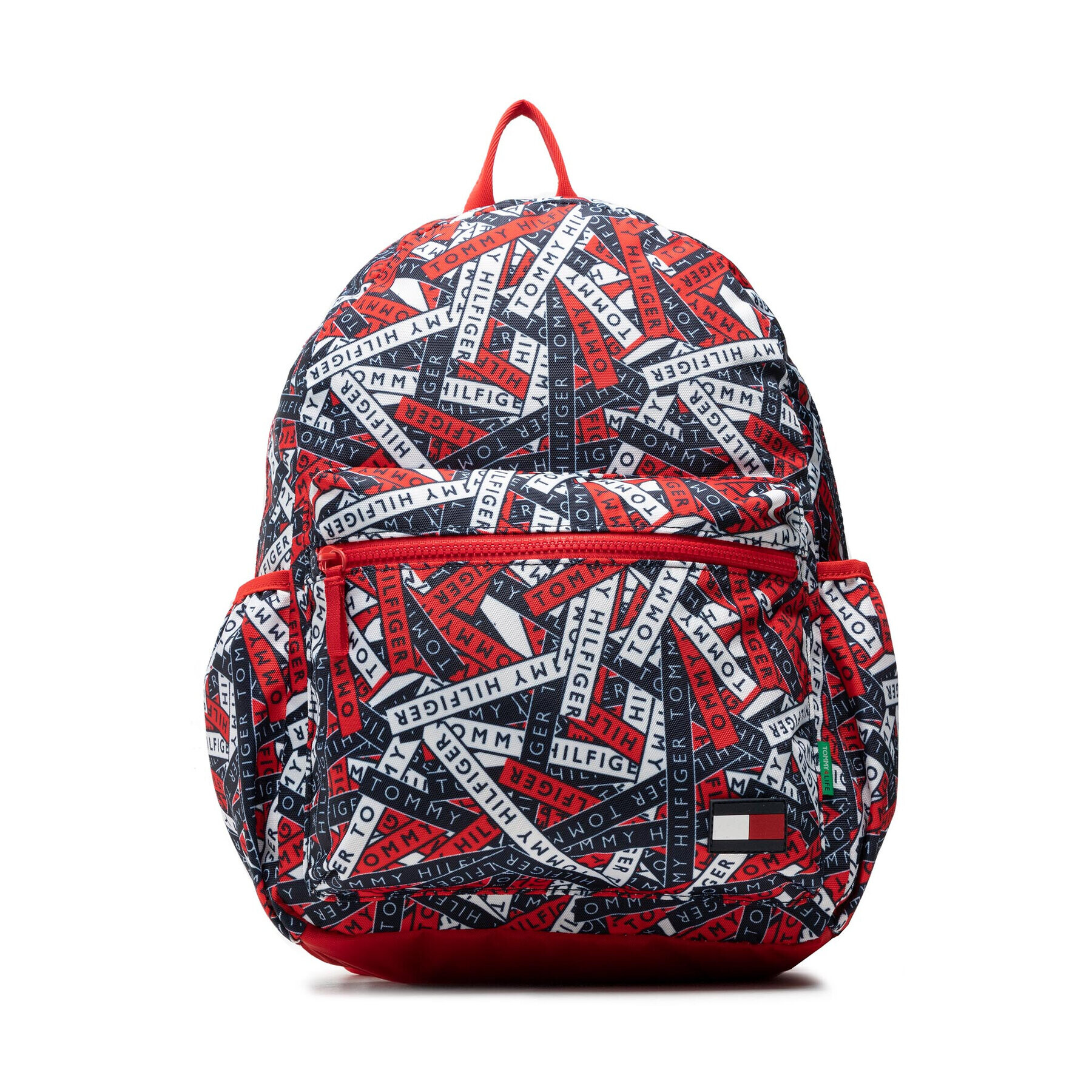 Tommy Hilfiger Rucsac Core Backpack Logo Tape Print AU0AU01468 Bleumarin - Pled.ro