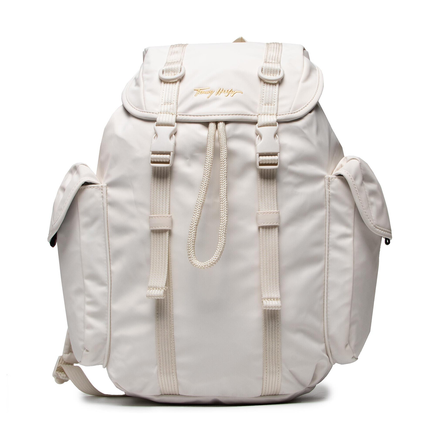 Tommy Hilfiger Rucsac Relaxed Tommy Backpack Mono AW0AW10764 Alb - Pled.ro