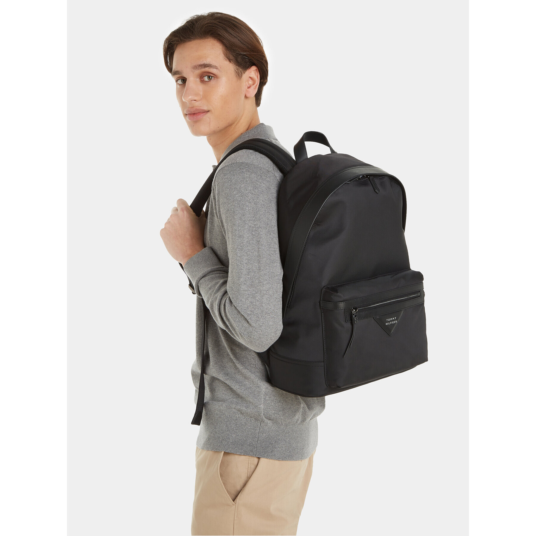 Tommy Hilfiger Rucsac Th Classic Prep Backpack AM0AM11528 Negru - Pled.ro