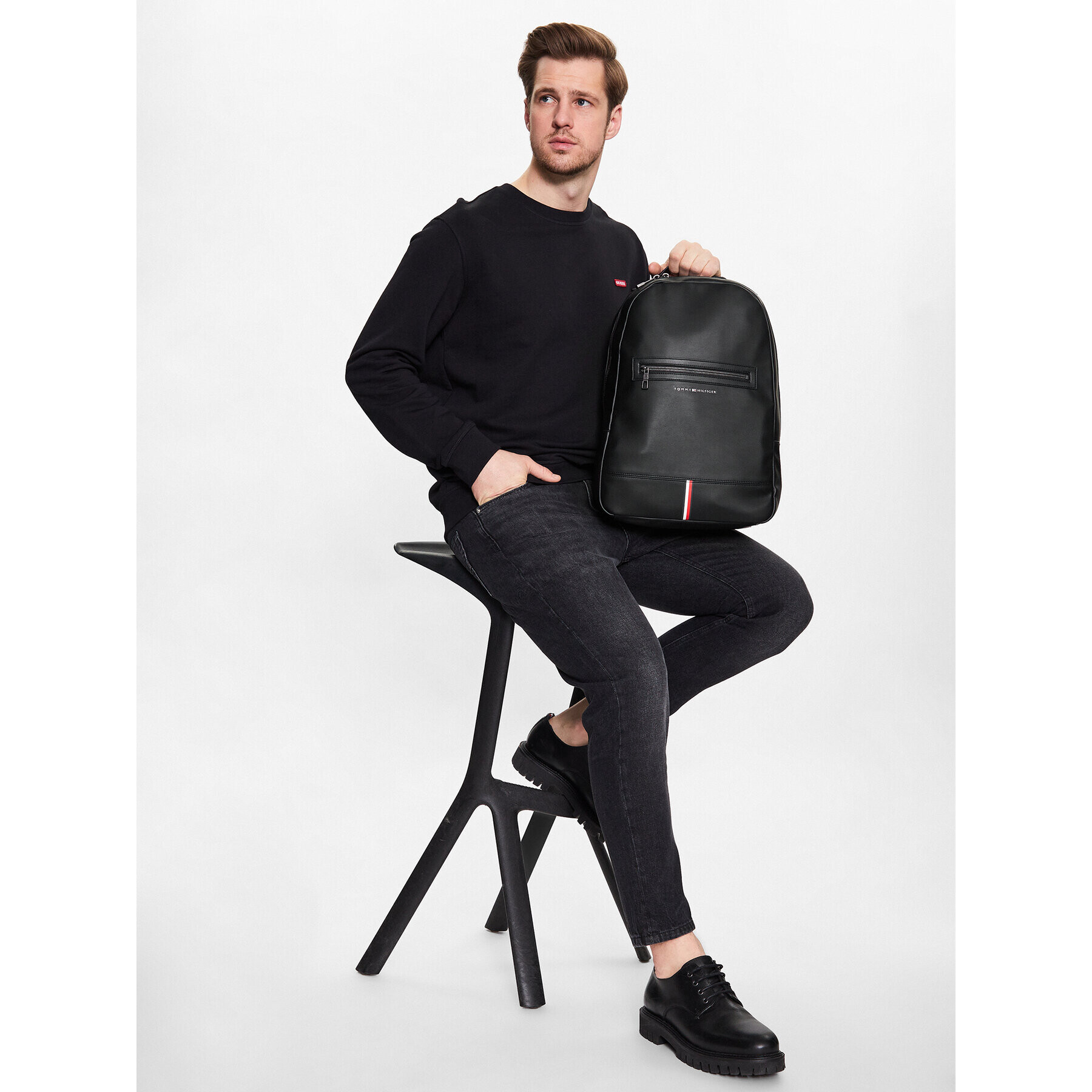 Tommy Hilfiger Rucsac Th Corporate Backpack AM0AM10927 Negru - Pled.ro