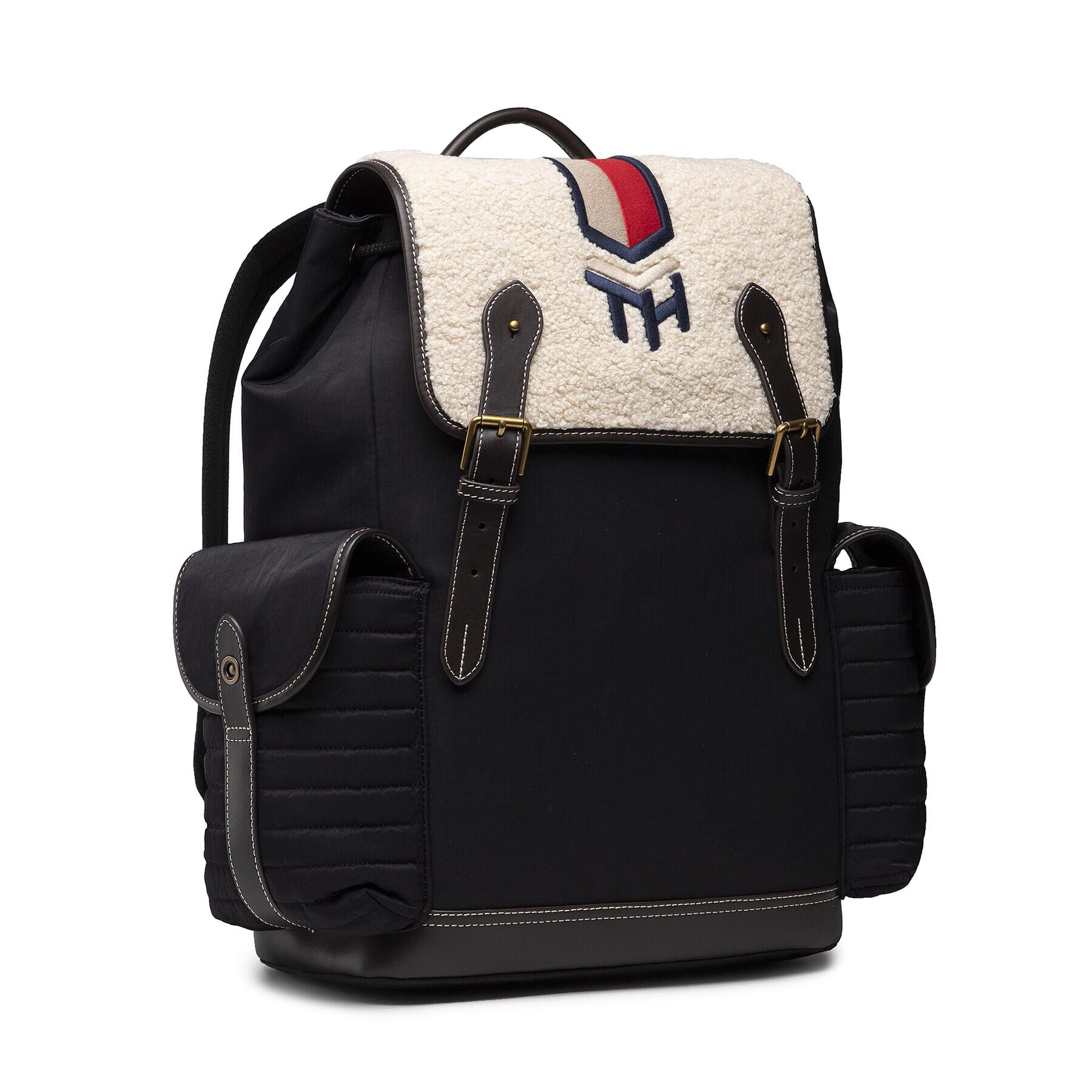 Tommy Hilfiger Rucsac Th Highlight Flap Backpack AM0AM08011 Bleumarin - Pled.ro