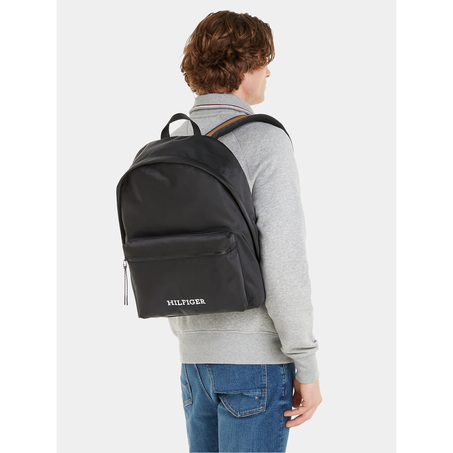 Tommy Hilfiger Rucsac Th Monotype Dome Backpack AM0AM12112 Negru - Pled.ro