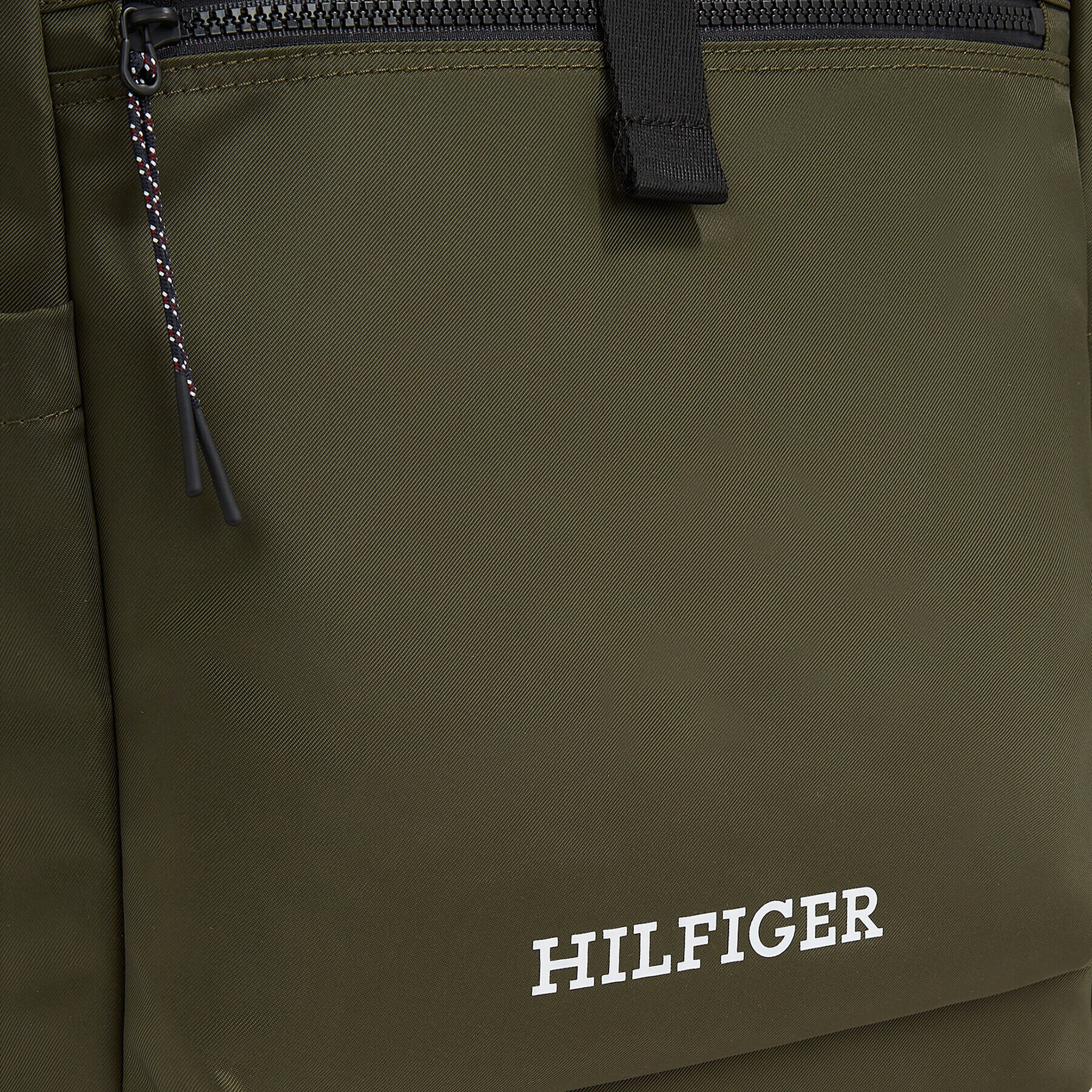 Tommy Hilfiger Rucsac Th Monotype Rolltop Backpack AM0AM11549 Verde - Pled.ro