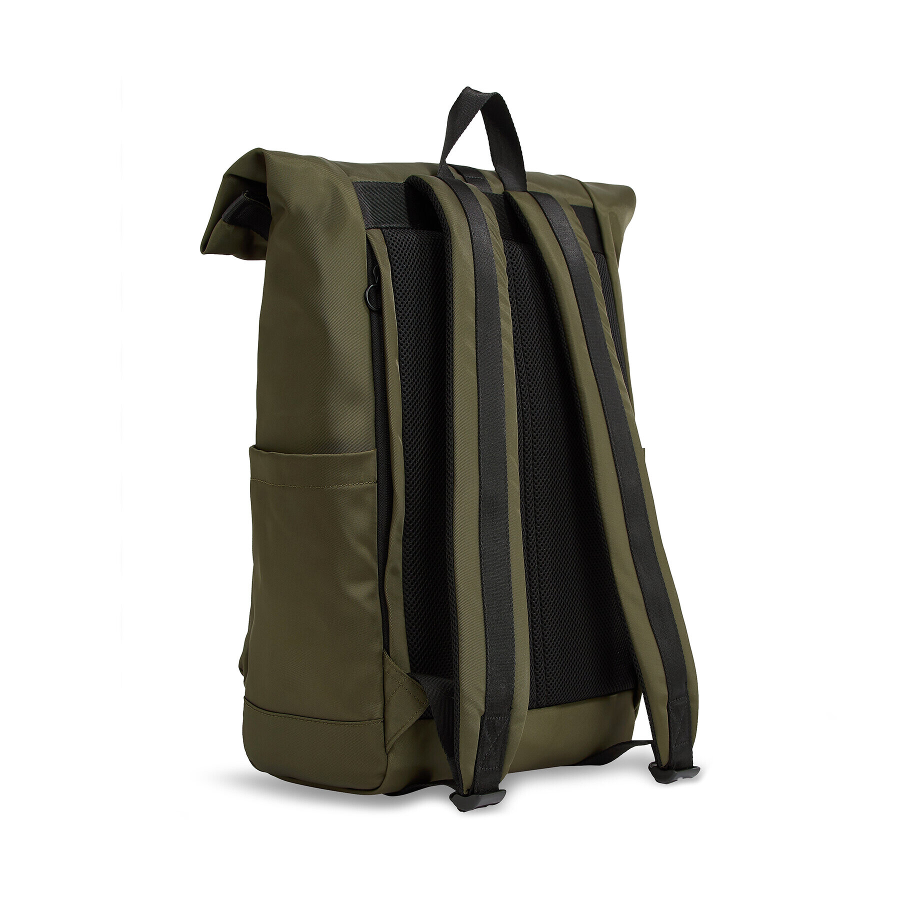 Tommy Hilfiger Rucsac Th Monotype Rolltop Backpack AM0AM11549 Verde - Pled.ro