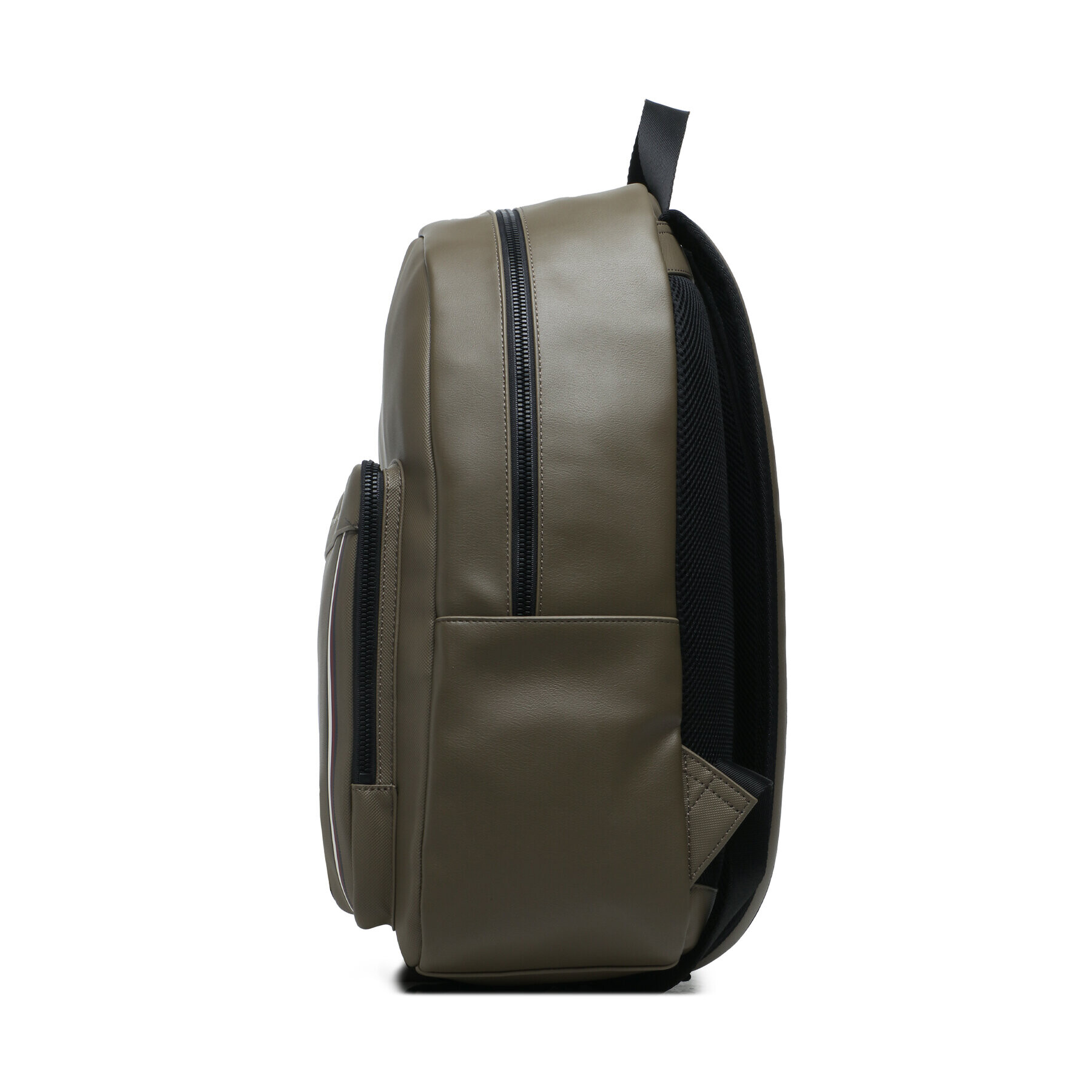 Tommy Hilfiger Rucsac Th Pique Pu Backpack AM0AM11317 Kaki - Pled.ro