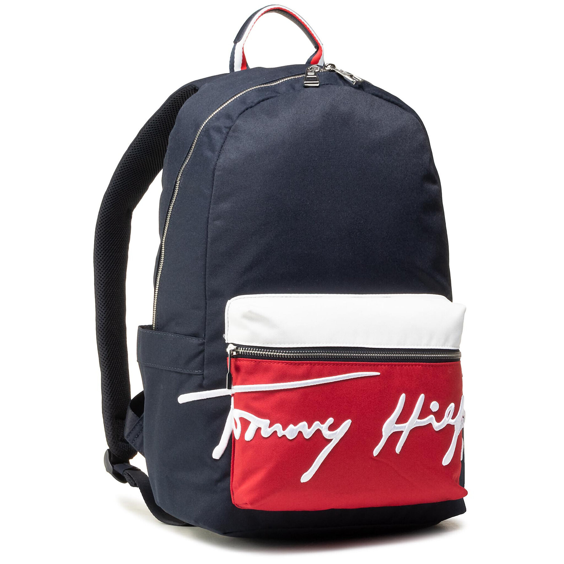 Tommy Hilfiger Rucsac Th Signature Backpack AM0AM07378 Bleumarin - Pled.ro