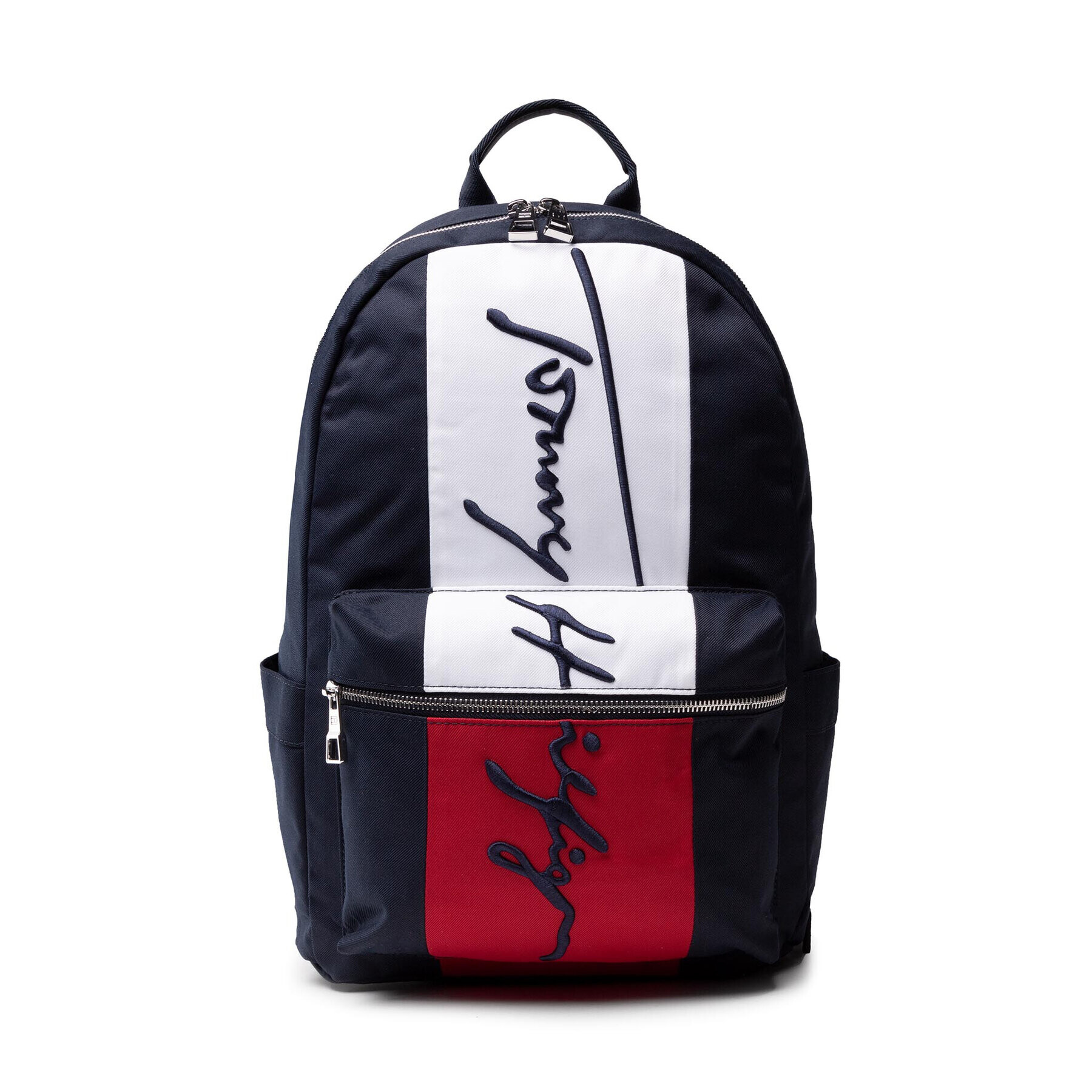 Tommy Hilfiger Rucsac Th Signature Corp Backpack AM0AM07596 Bleumarin - Pled.ro