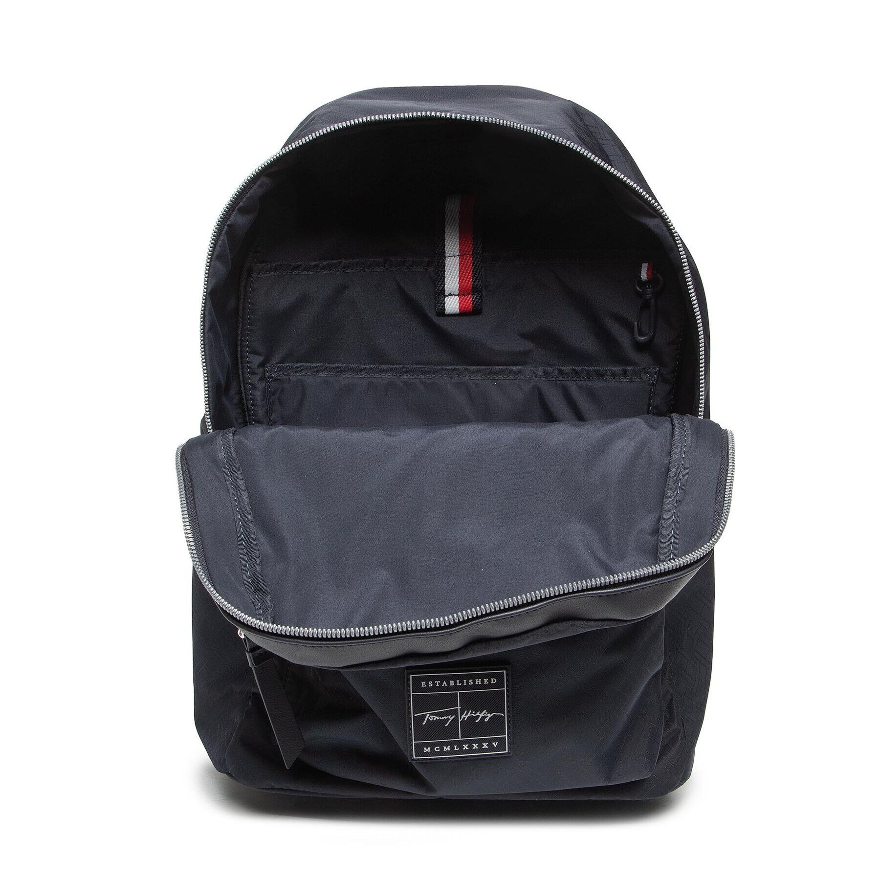 Tommy Hilfiger Rucsac Th Singnature Backpack AM0AM08452 Bleumarin - Pled.ro