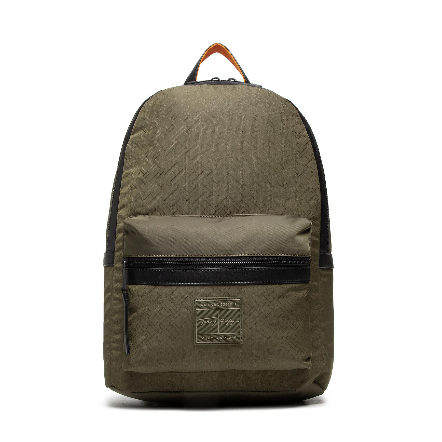 Tommy Hilfiger Rucsac Th Singnature Backpack AM0AM08452 Verde - Pled.ro