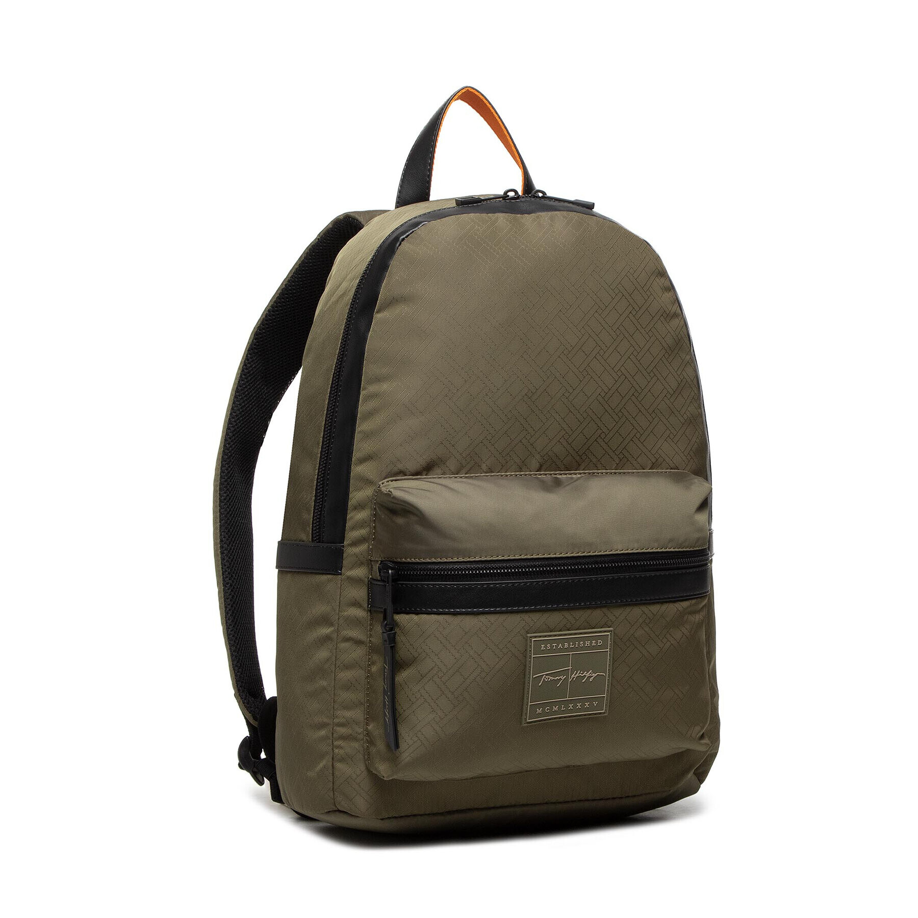 Tommy Hilfiger Rucsac Th Singnature Backpack AM0AM08452 Verde - Pled.ro