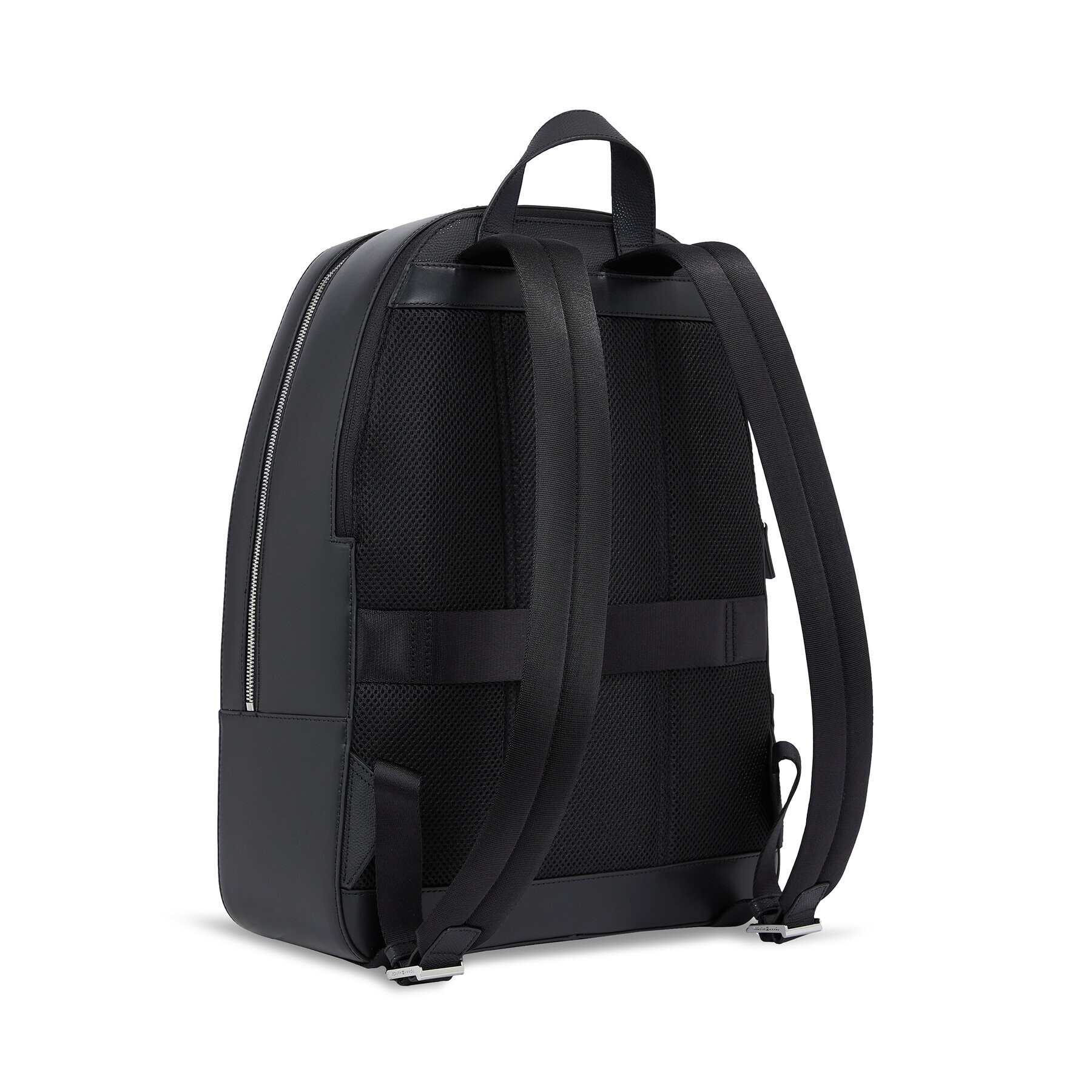 Tommy Hilfiger Rucsac Th Structured Leather Backpack AM0AM11561 Negru - Pled.ro