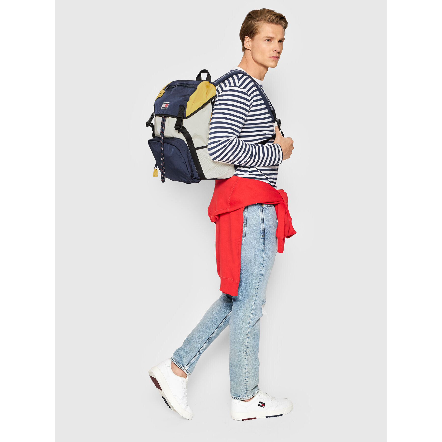 Tommy Hilfiger Rucsac Tjm Travel Flap Backpack AM0AM08560 Bleumarin - Pled.ro