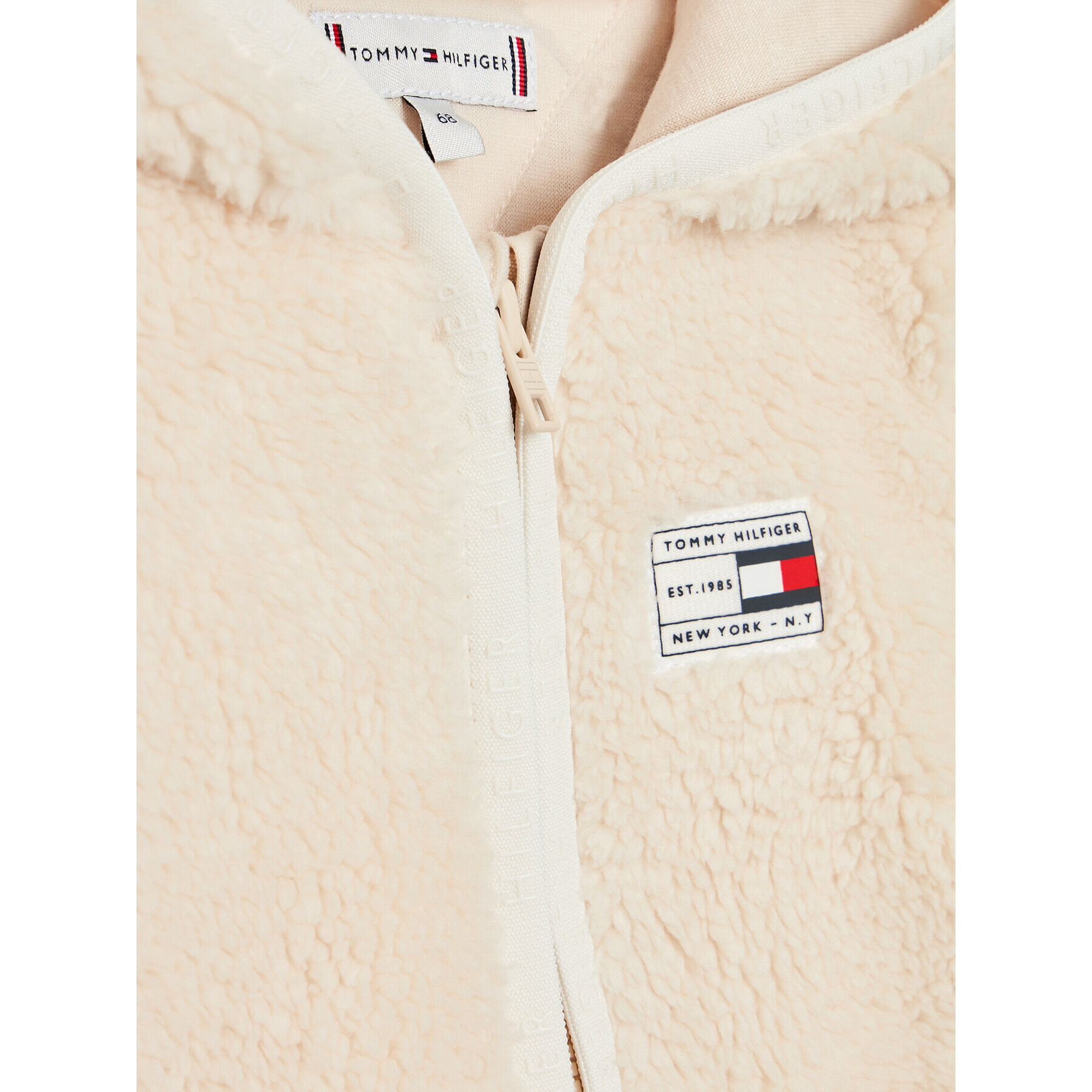 Tommy Hilfiger Salopetă Baby Sherpa KN0KN01499 Bej Regular Fit - Pled.ro