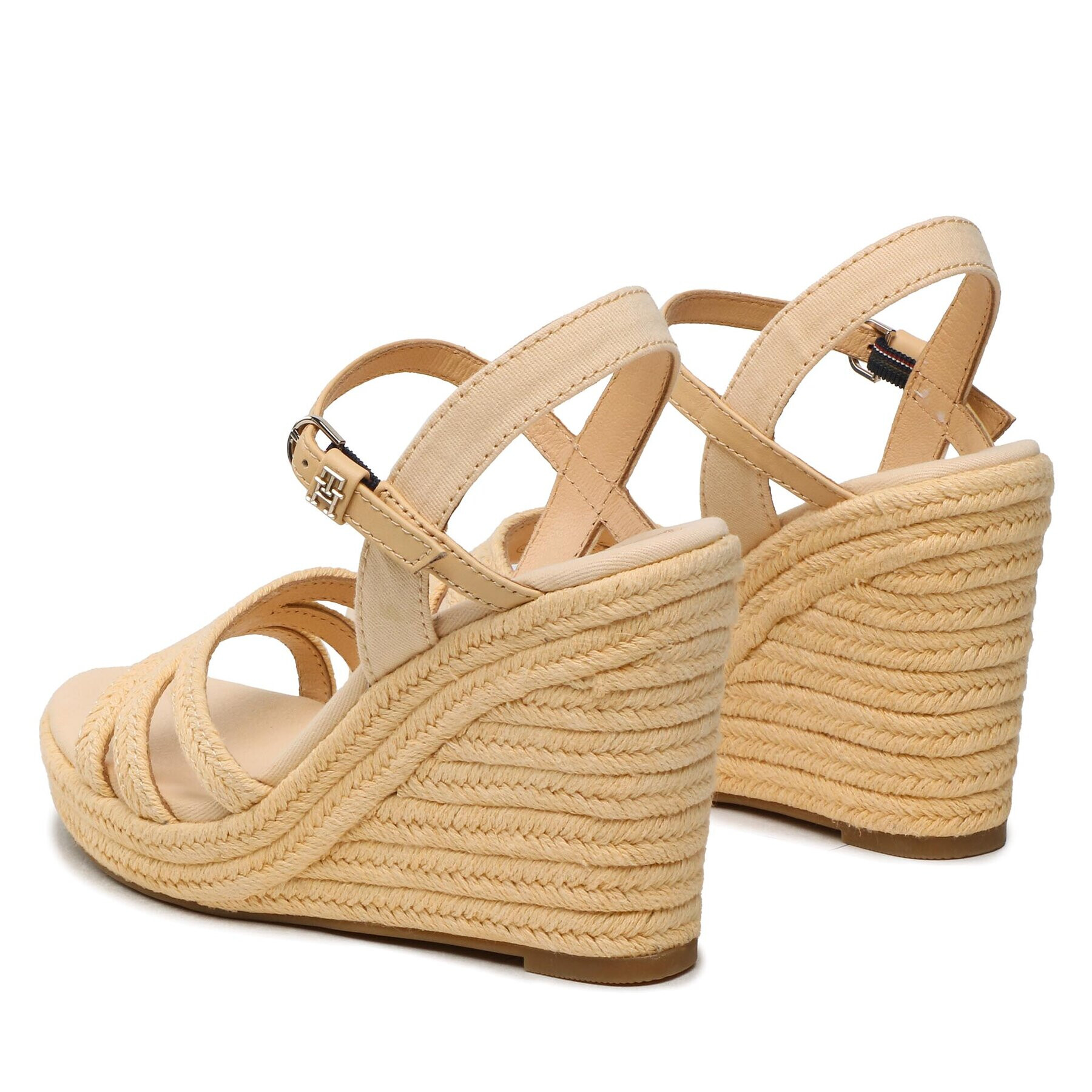 Tommy Hilfiger Sandale Essential Wedge Sandal FW0FW07159 Bej - Pled.ro