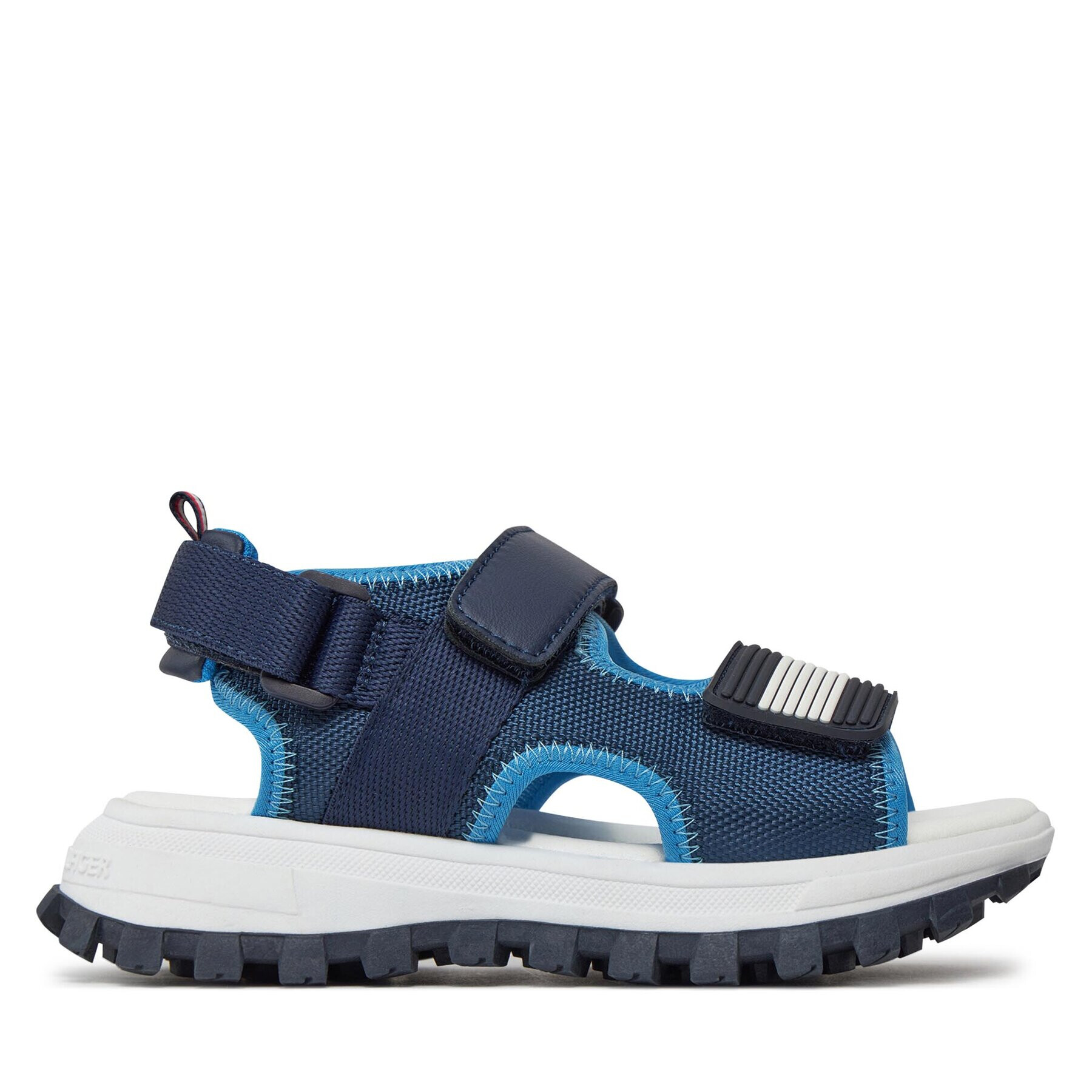 Tommy Hilfiger Sandale Flag Velcro Sandal T3B2-33434-1591 M Bleumarin - Pled.ro