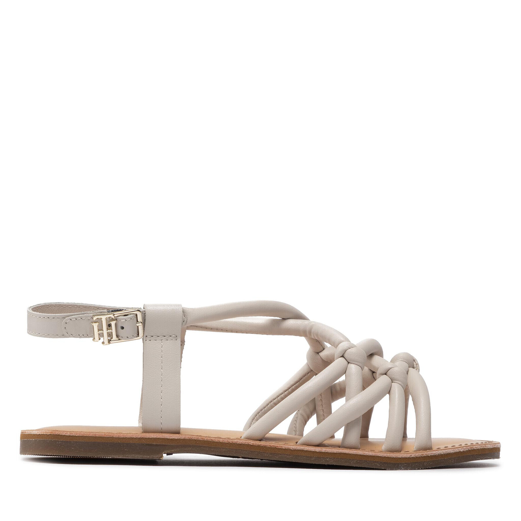 Tommy Hilfiger Sandale Flap Strappy Sandal FW0FW06668 Alb - Pled.ro