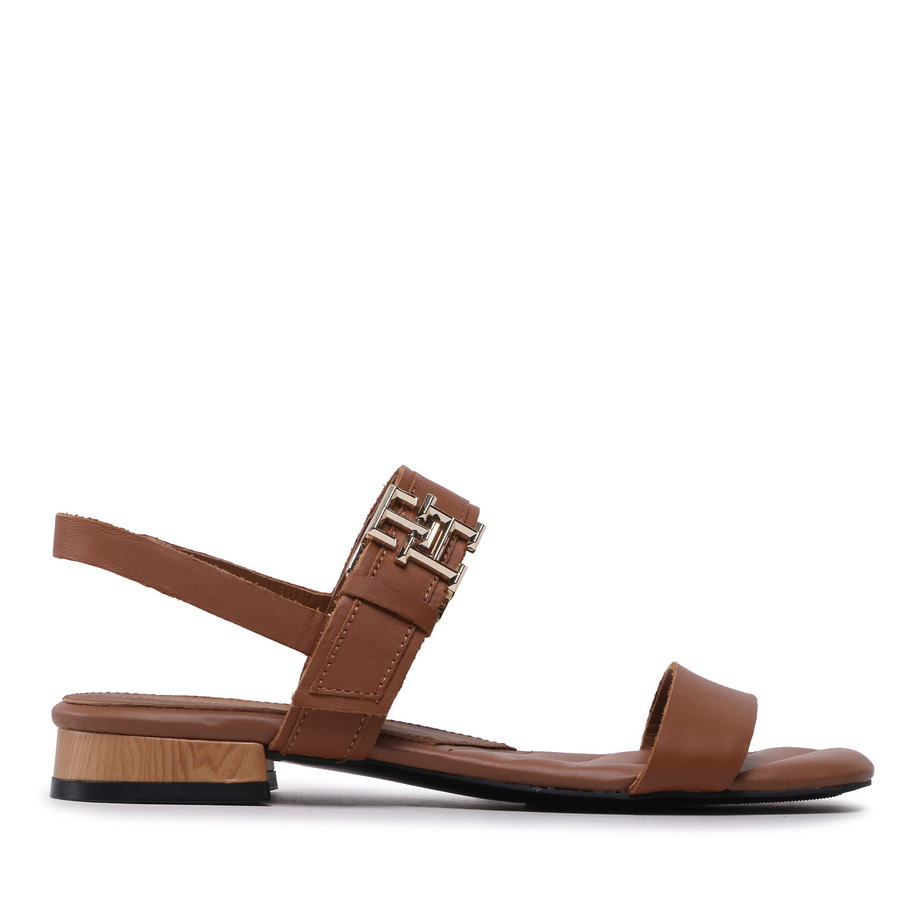 Tommy Hilfiger Sandale Hardware Flat Sandal FW0FW07094 Maro - Pled.ro