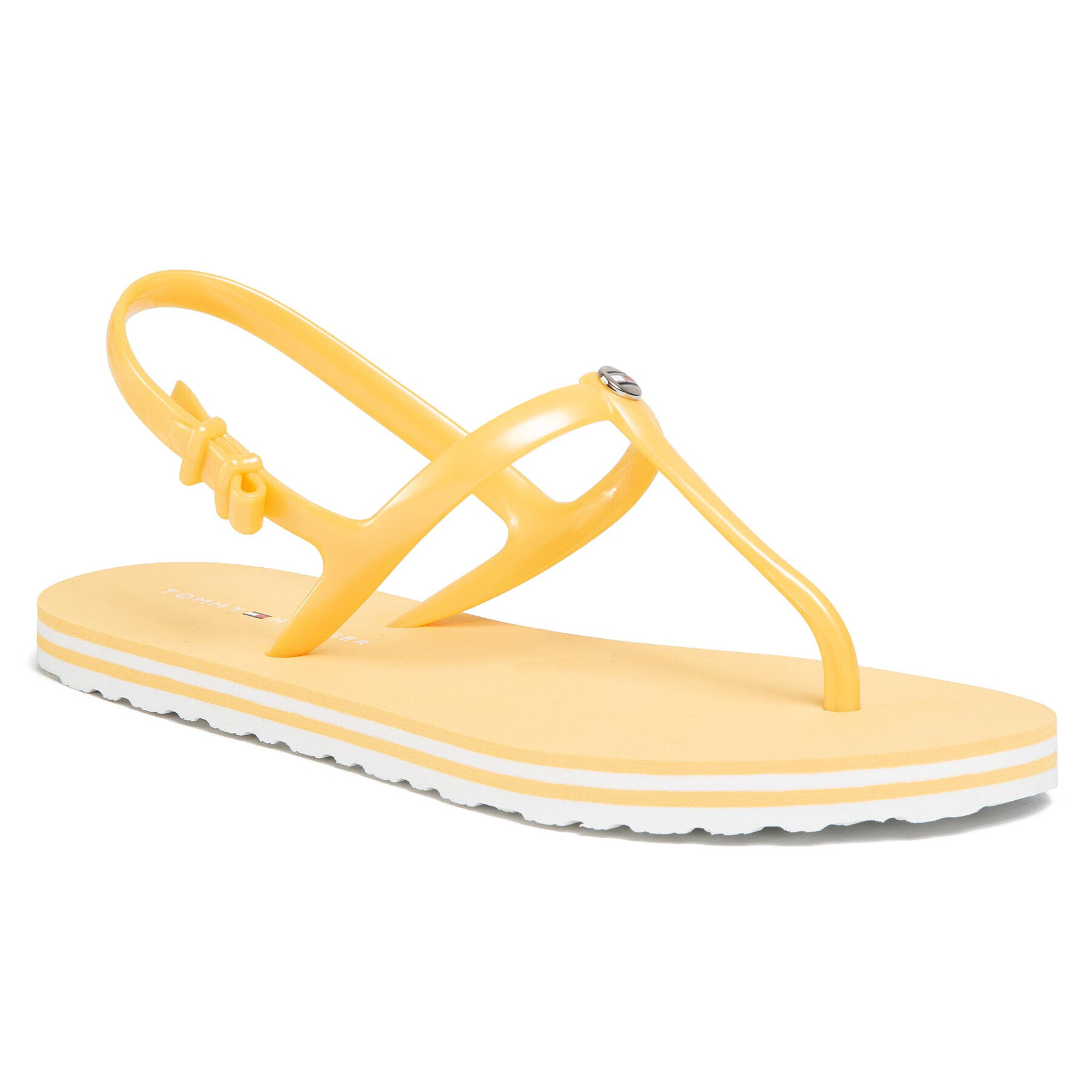 Tommy Hilfiger Sandale Irredescent Flat Beach Sandal FW0FW04796 Galben - Pled.ro