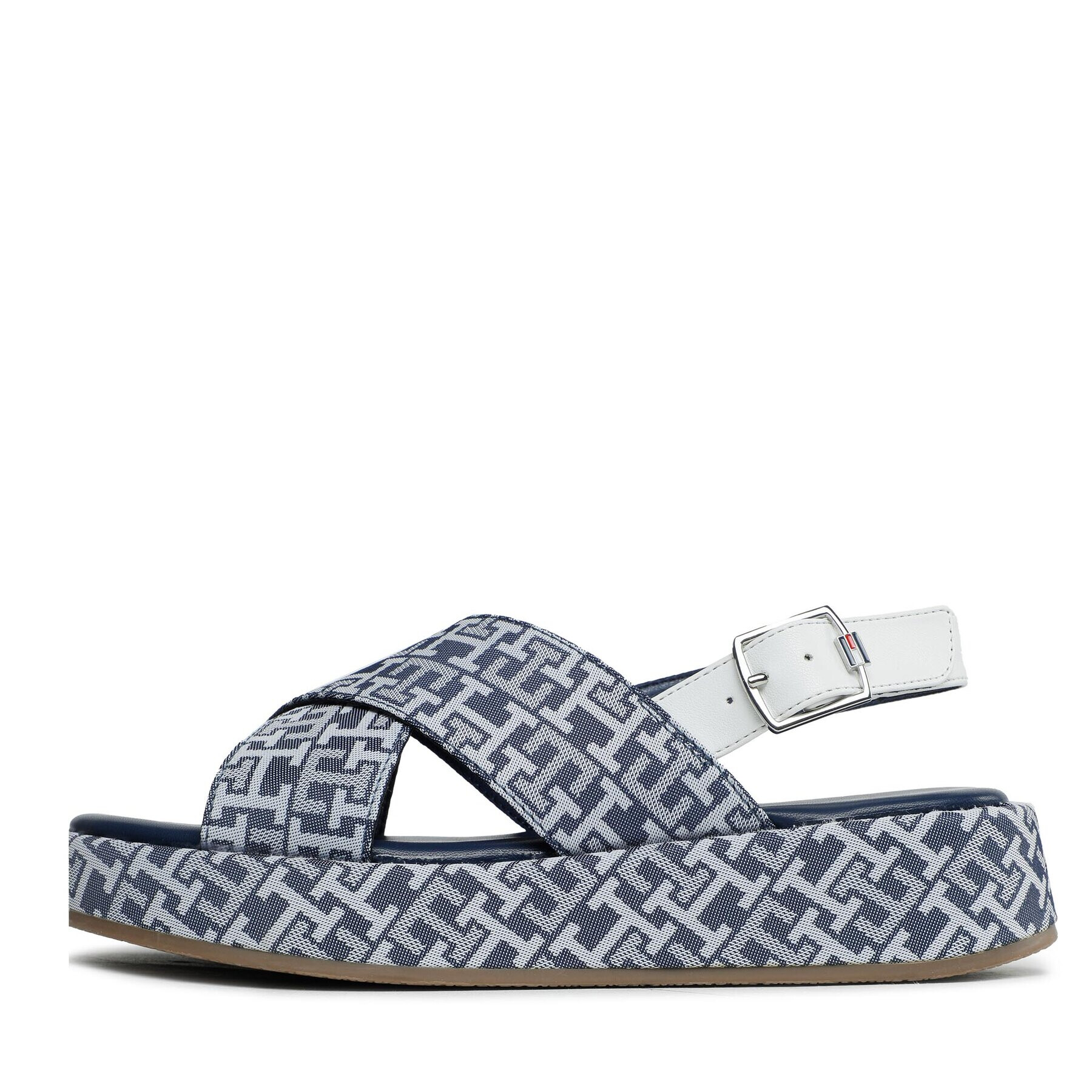 Tommy Hilfiger Sandale Logo All Over Sandal T3A2-32757-0325 S Albastru - Pled.ro