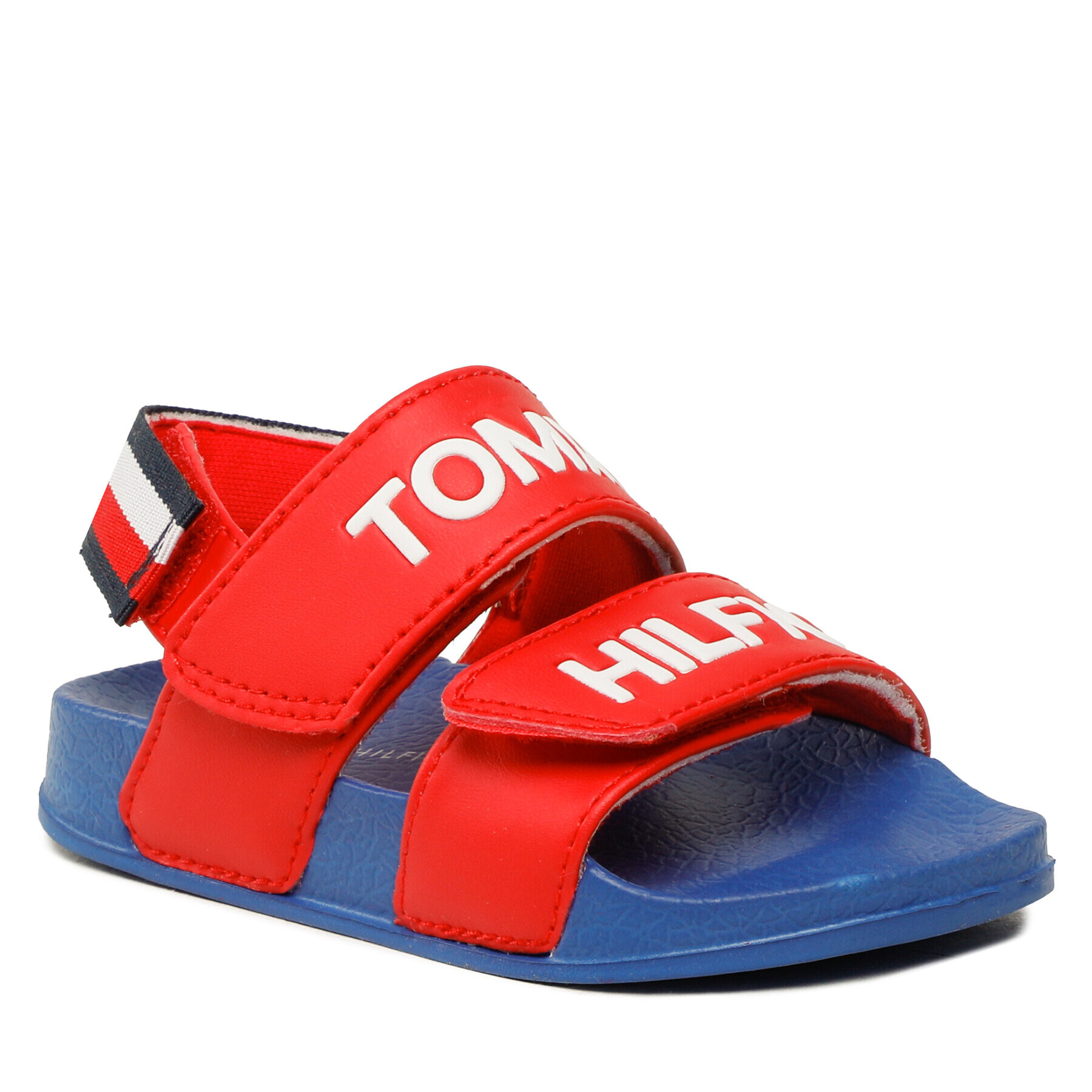 Tommy Hilfiger Sandale Logo Velcro Sandal T1B2-32927-1172 M Roșu - Pled.ro