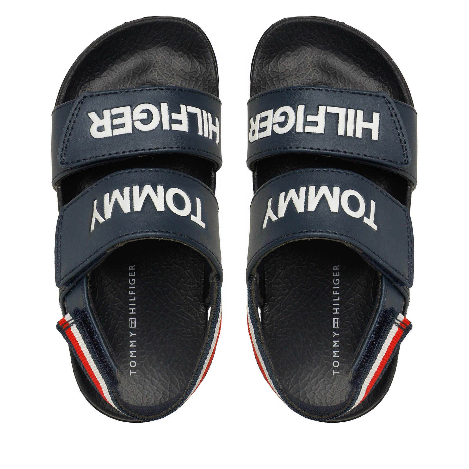 Tommy Hilfiger Sandale Logo Velcro Sandal T1B2-32927-1172 S Bleumarin - Pled.ro