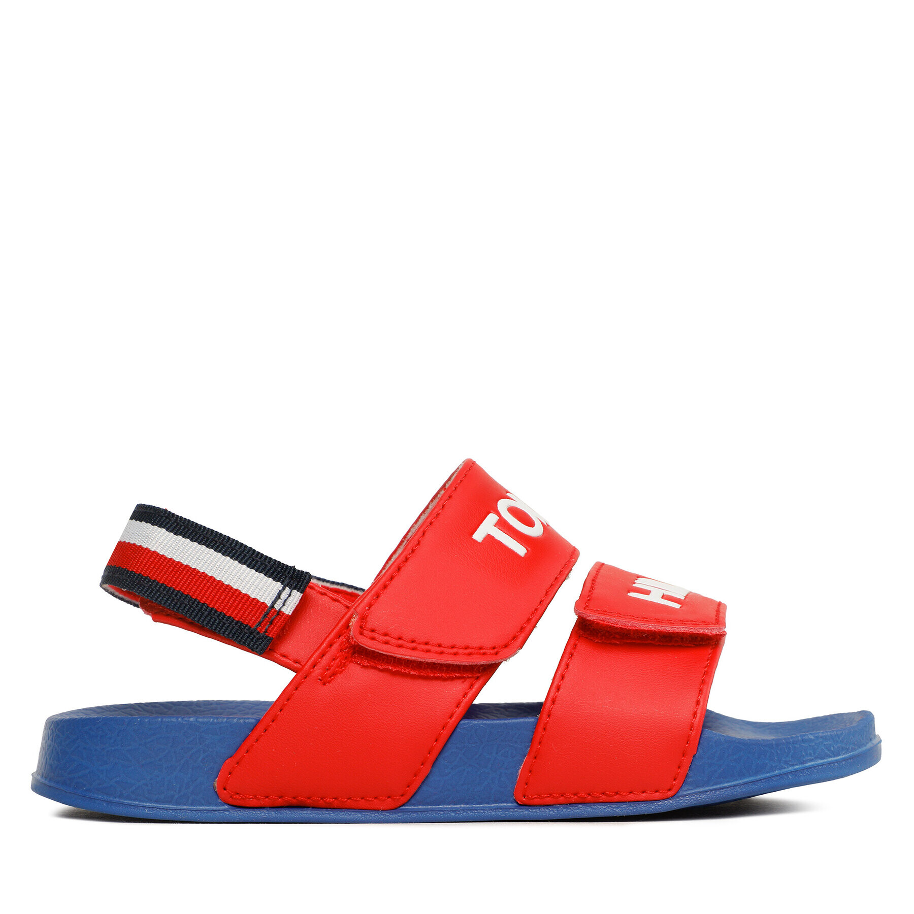 Tommy Hilfiger Sandale Logo Velcro Sandal T1B2-32927-1172 S Roșu - Pled.ro