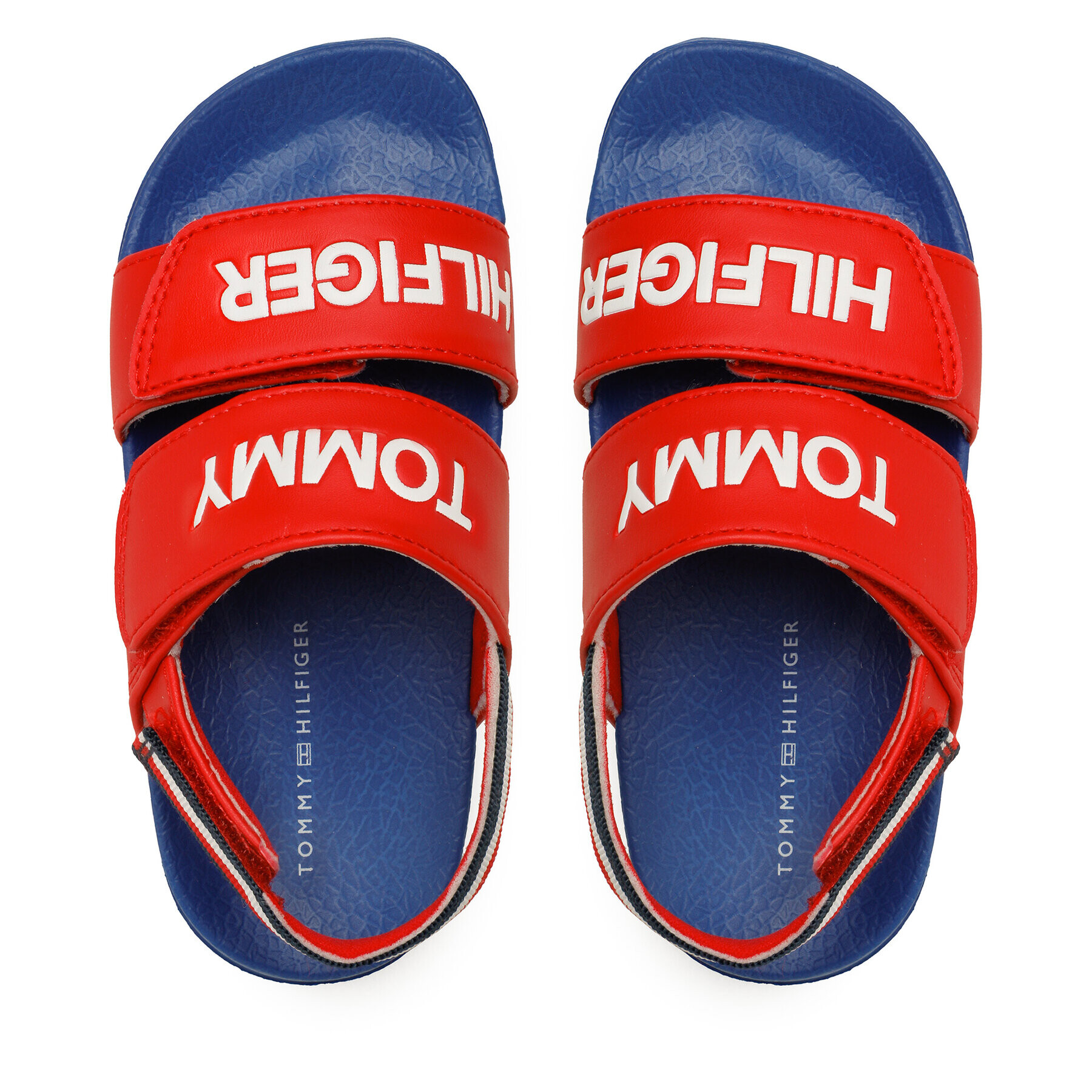 Tommy Hilfiger Sandale Logo Velcro Sandal T1B2-32927-1172 S Roșu - Pled.ro