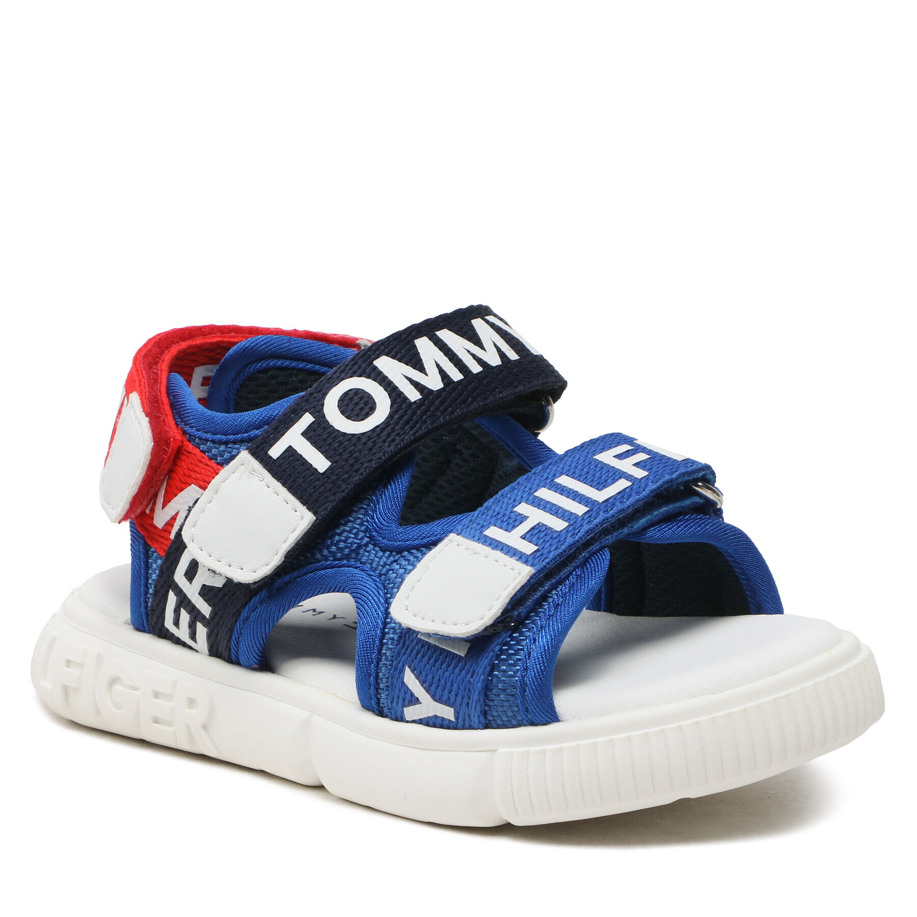 Tommy Hilfiger Sandale Logo Velcro Sandal T1X2-32899-1590 S Albastru - Pled.ro