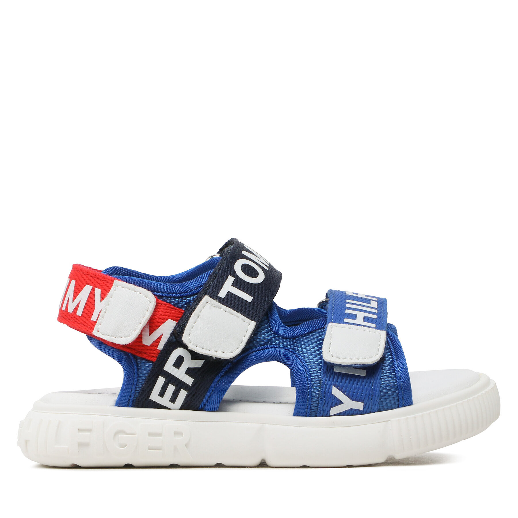 Tommy Hilfiger Sandale Logo Velcro Sandal T1X2-32899-1590 S Albastru - Pled.ro