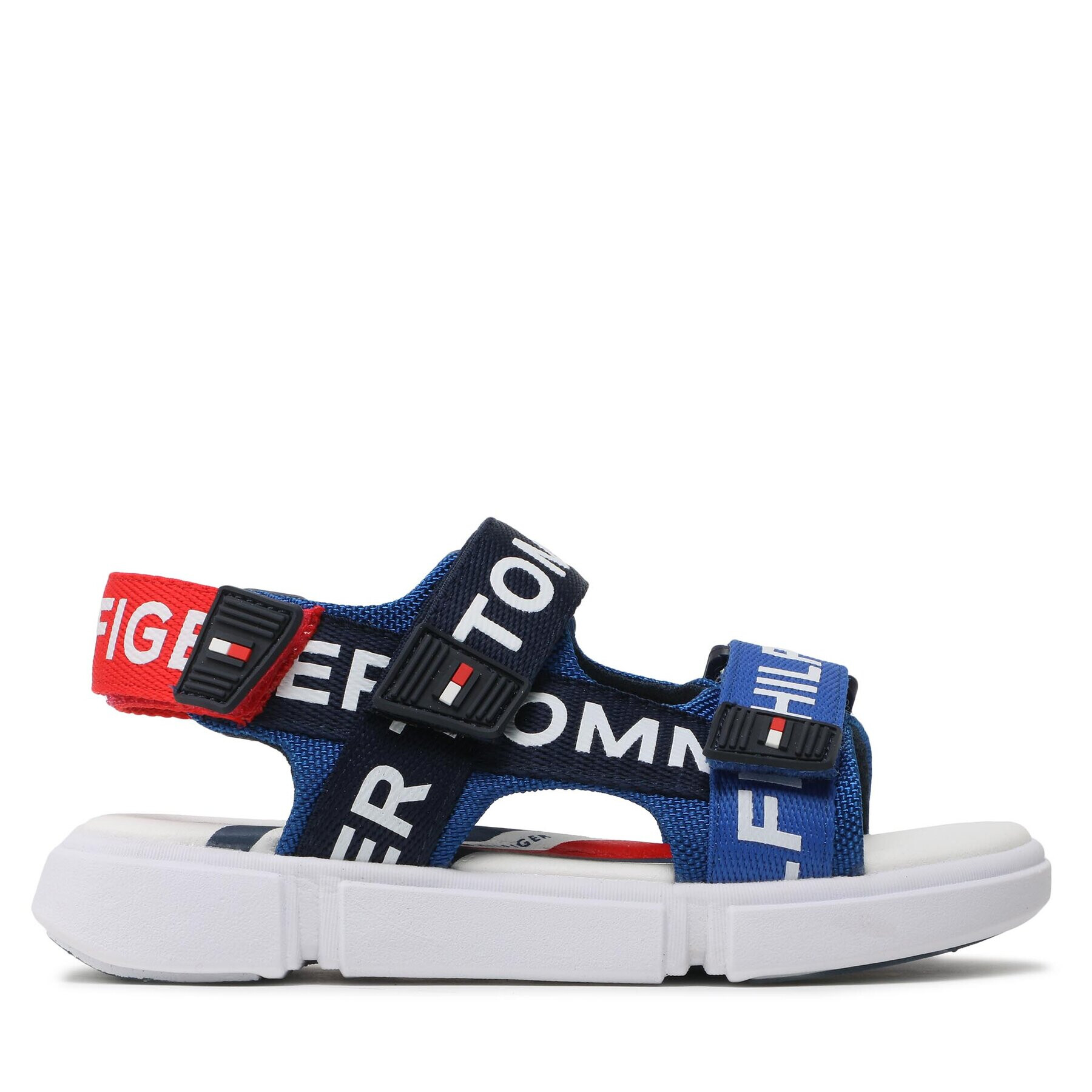 Tommy Hilfiger Sandale Logo Velcro Sandal T3X2-32910-1590 M Albastru - Pled.ro