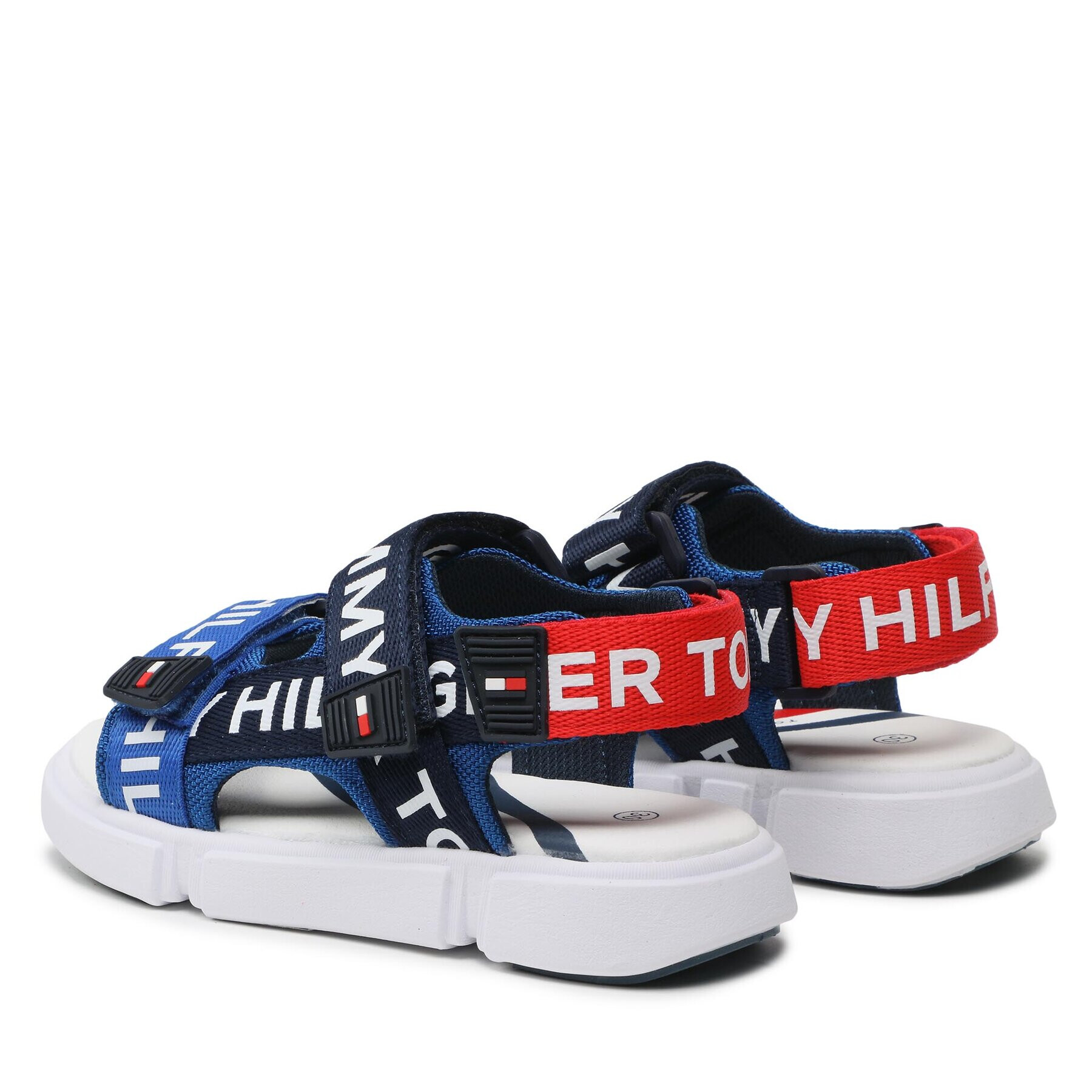 Tommy Hilfiger Sandale Logo Velcro Sandal T3X2-32910-1590 M Albastru - Pled.ro