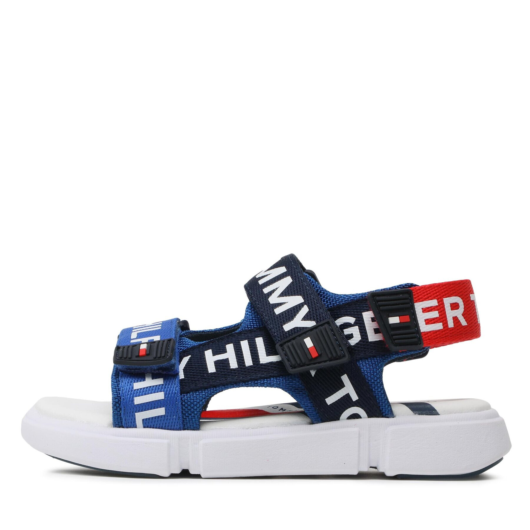 Tommy Hilfiger Sandale Logo Velcro Sandal T3X2-32910-1590 M Albastru - Pled.ro