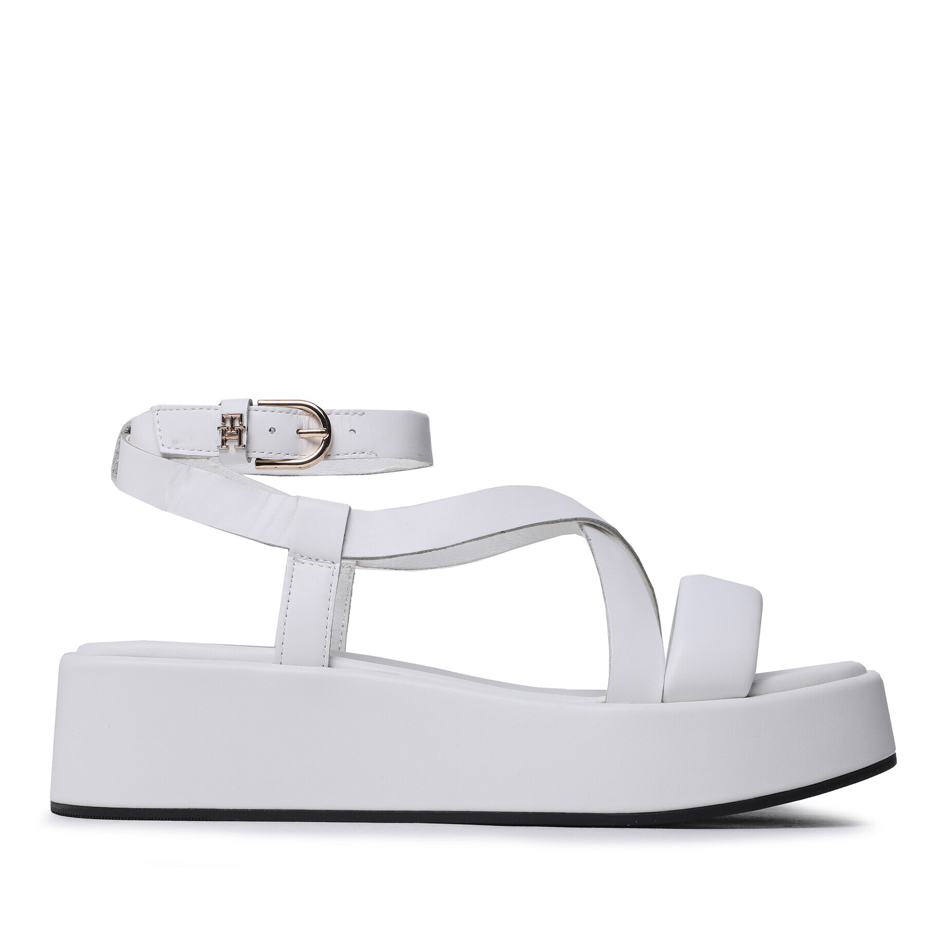 Tommy Hilfiger Sandale New Flatform Strap FW0FW07245 Alb - Pled.ro