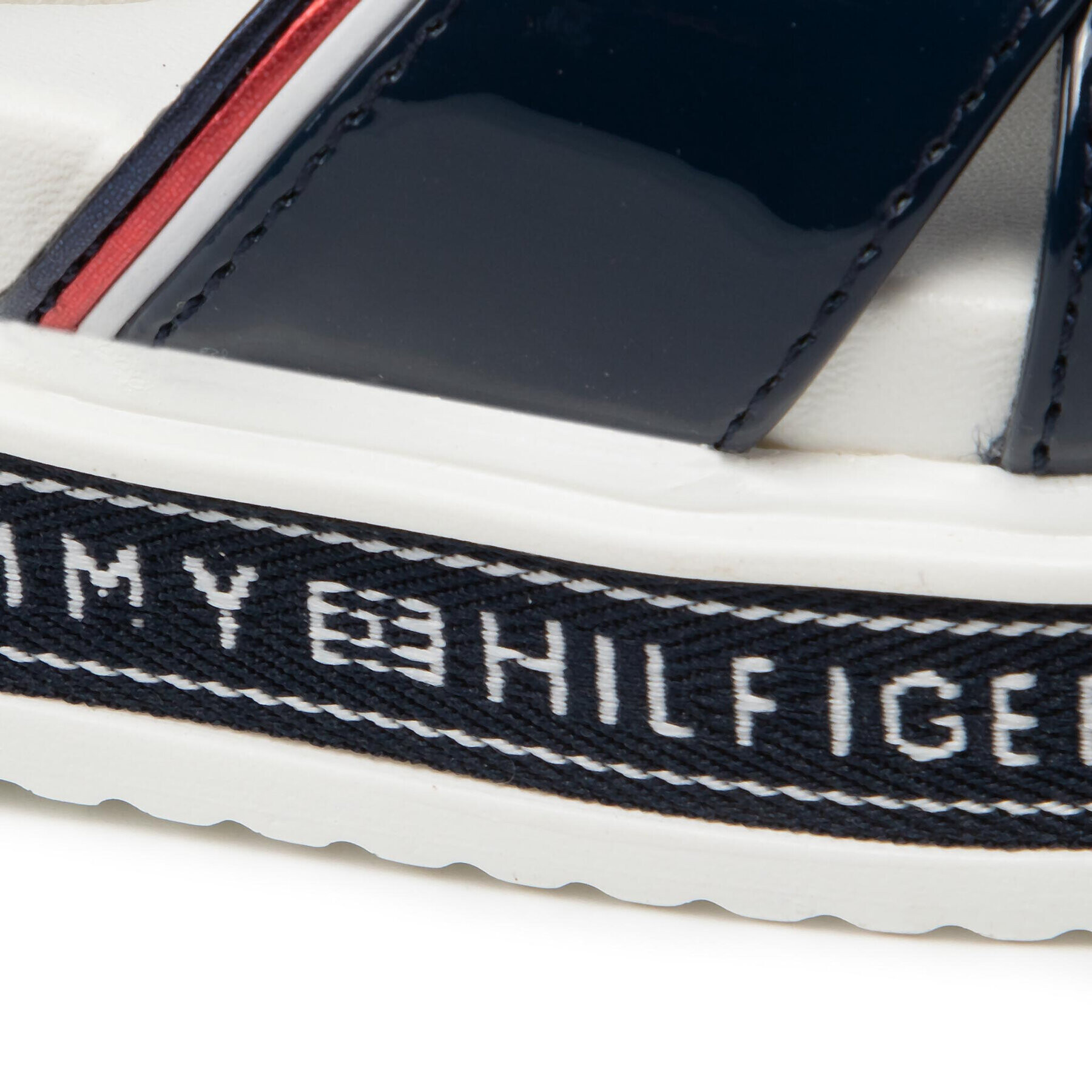 Tommy Hilfiger Sandale Platform Velcro Sandal T3A2-32178-0774 M Bleumarin - Pled.ro