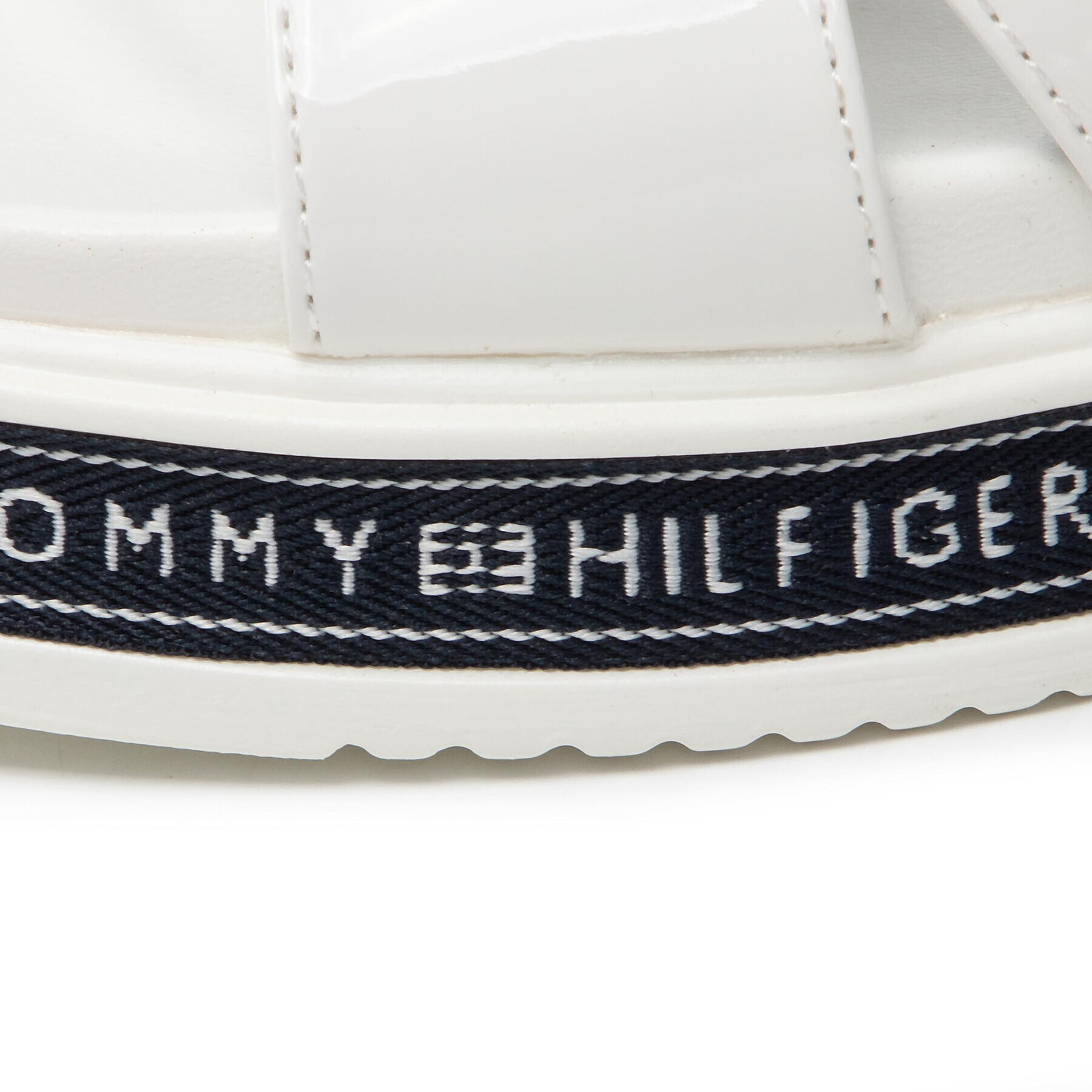 Tommy Hilfiger Sandale Platform Velcro Sandal T3A2-32178-0774 S Alb - Pled.ro