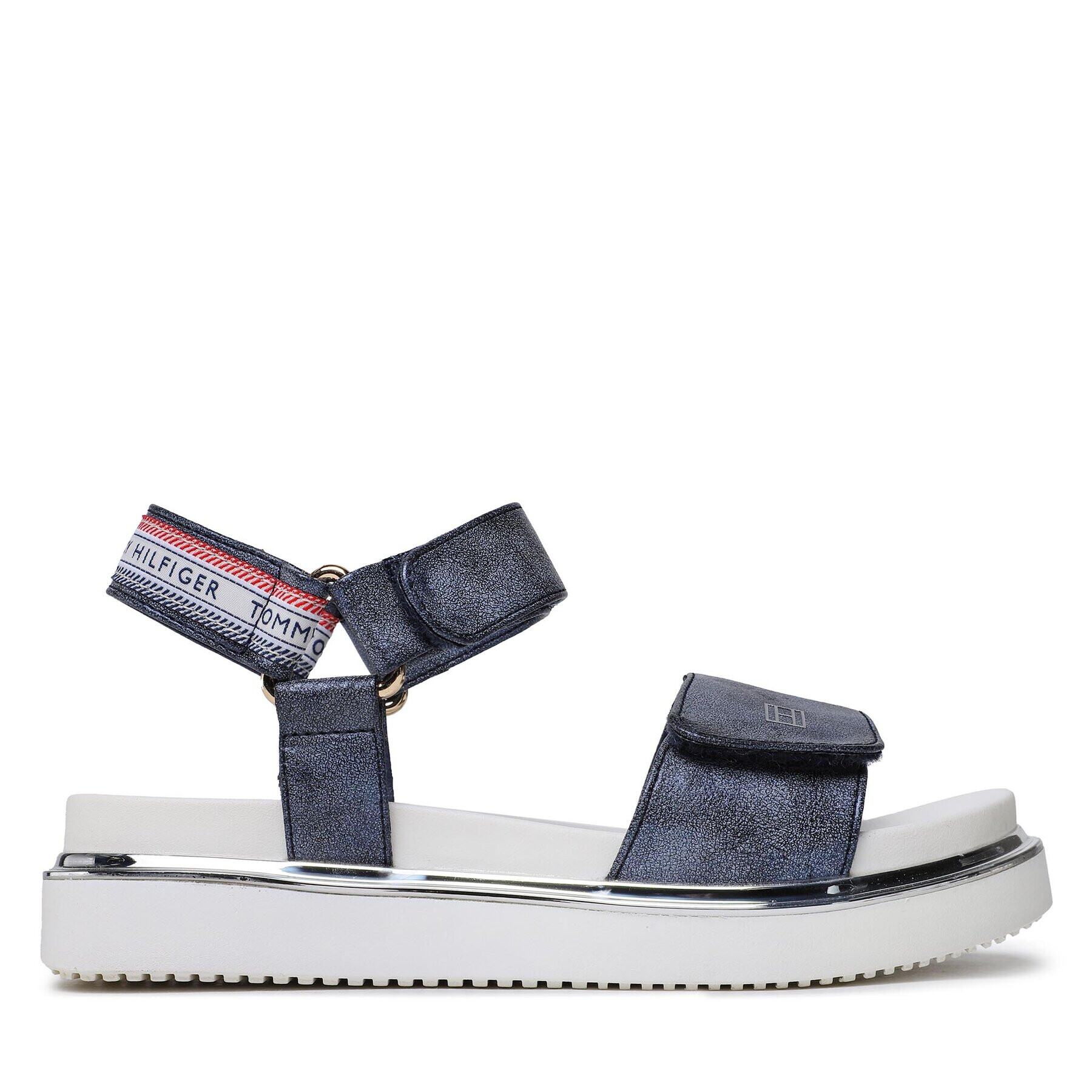 Tommy Hilfiger Sandale Platform Velcro Sandal T3A2-32760-0568 M Bleumarin - Pled.ro