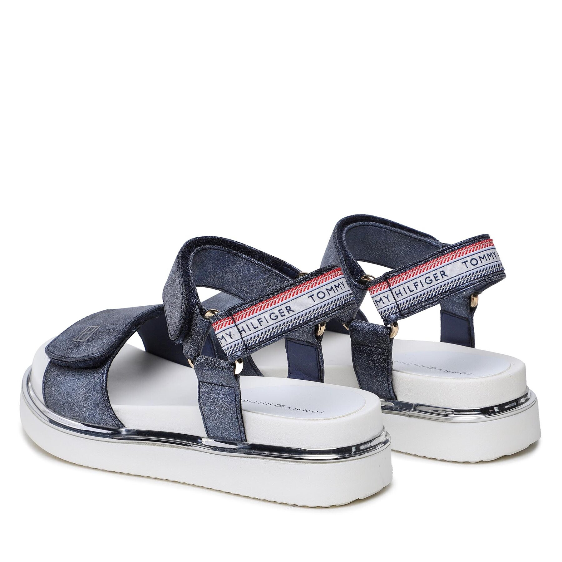 Tommy Hilfiger Sandale Platform Velcro Sandal T3A2-32760-0568 M Bleumarin - Pled.ro