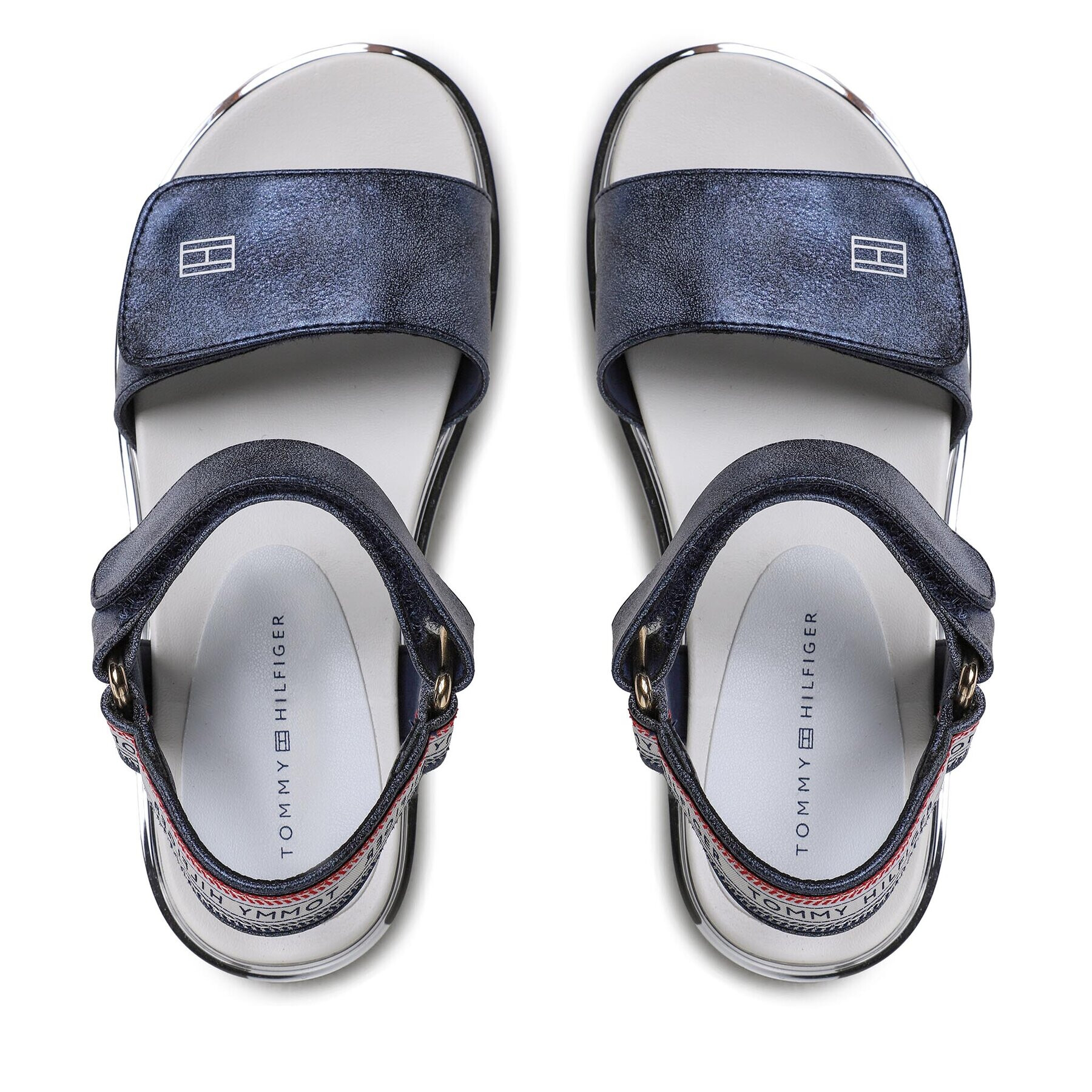 Tommy Hilfiger Sandale Platform Velcro Sandal T3A2-32760-0568 M Bleumarin - Pled.ro