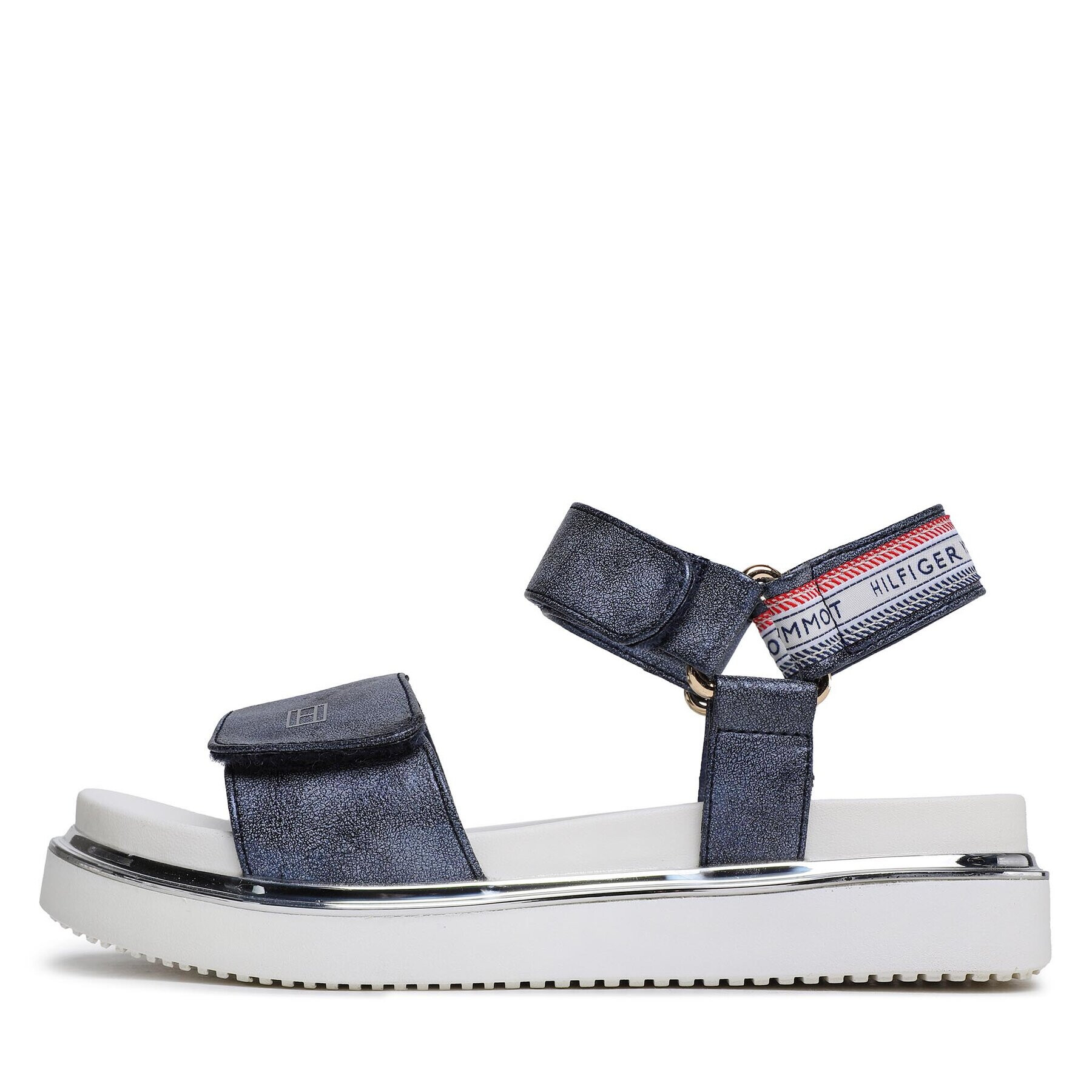 Tommy Hilfiger Sandale Platform Velcro Sandal T3A2-32760-0568 M Bleumarin - Pled.ro