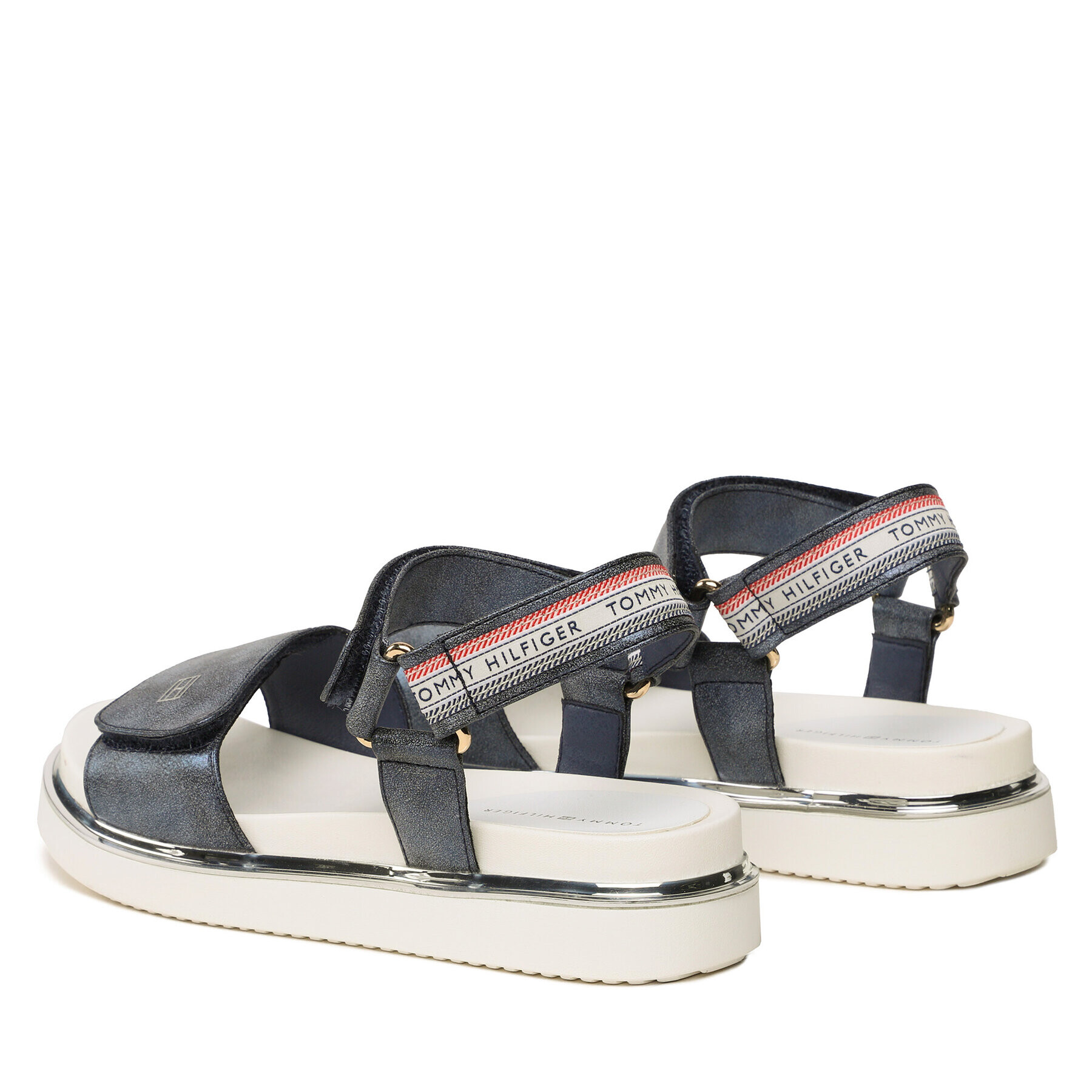 Tommy Hilfiger Sandale Platform Velcro Sandal T3A2-32760-0568 S Bleumarin - Pled.ro