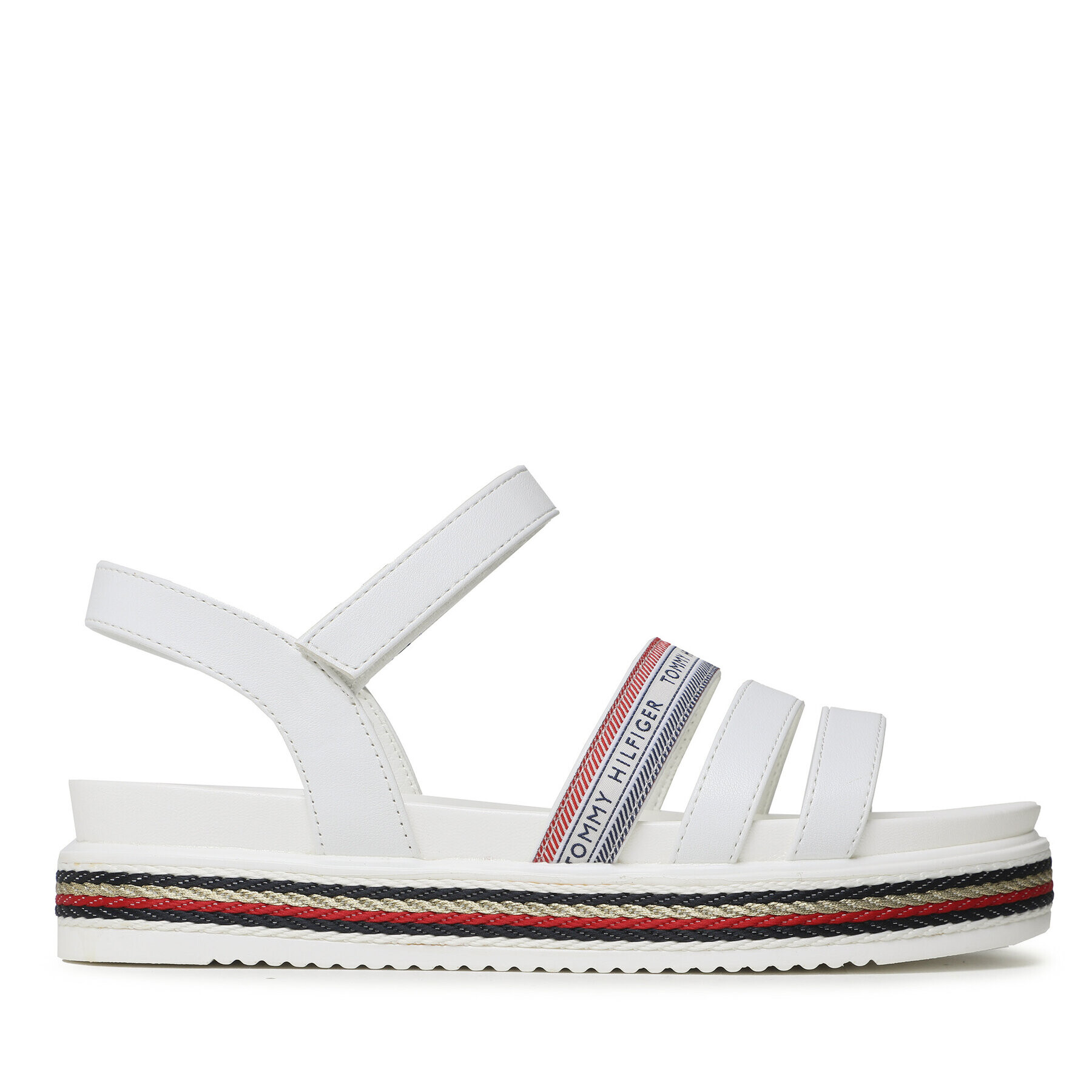 Tommy Hilfiger Sandale Platform Velcro Sandal T3A2-32762-0371 S Alb - Pled.ro