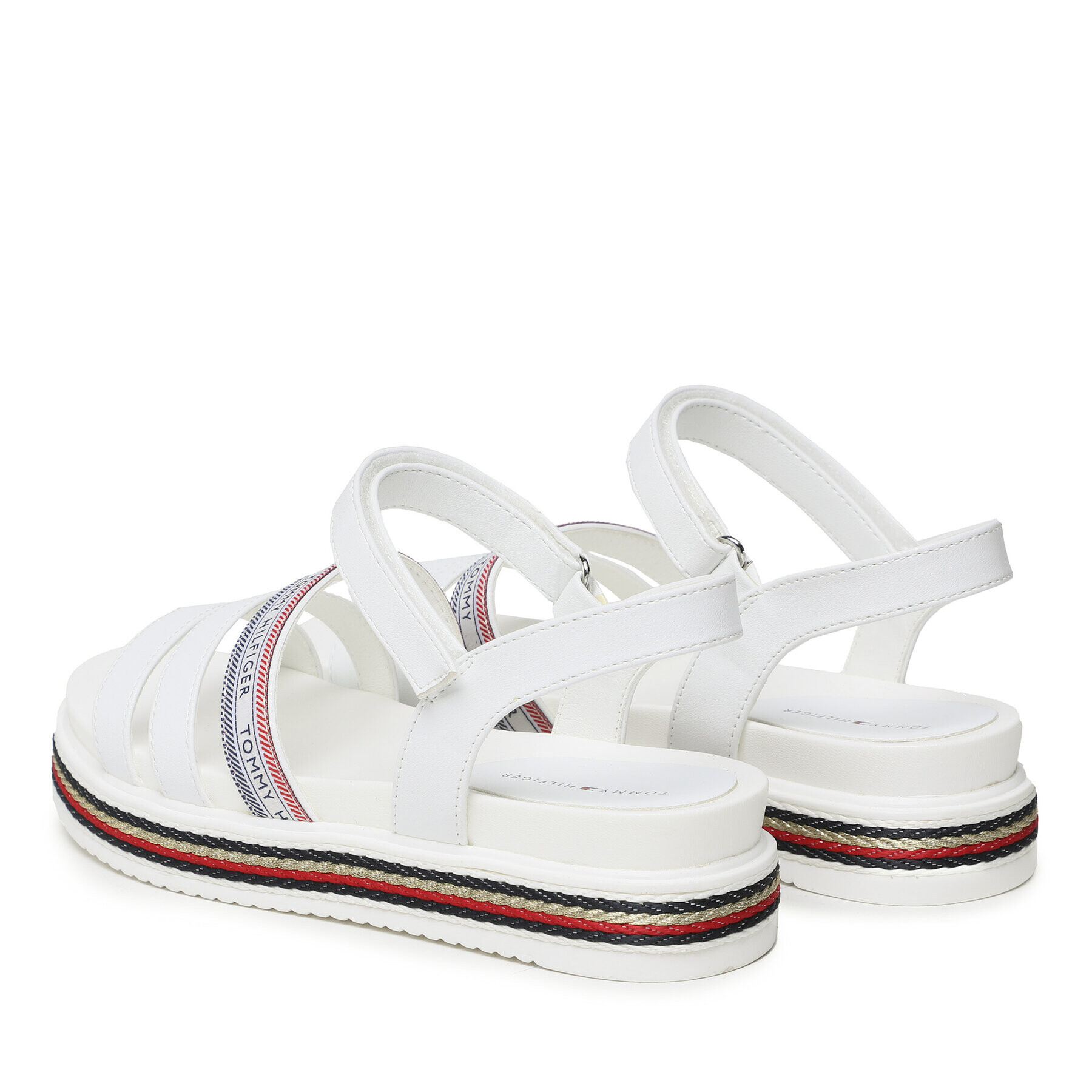 Tommy Hilfiger Sandale Platform Velcro Sandal T3A2-32762-0371 S Alb - Pled.ro