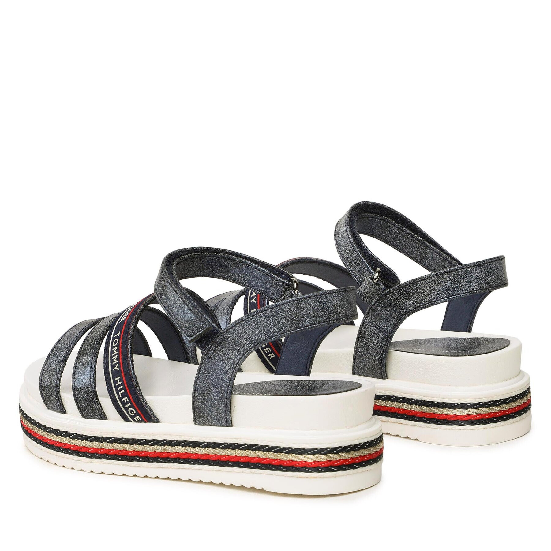 Tommy Hilfiger Sandale Platform Velcro Sandal T3A2-32763-0568 M Bleumarin - Pled.ro