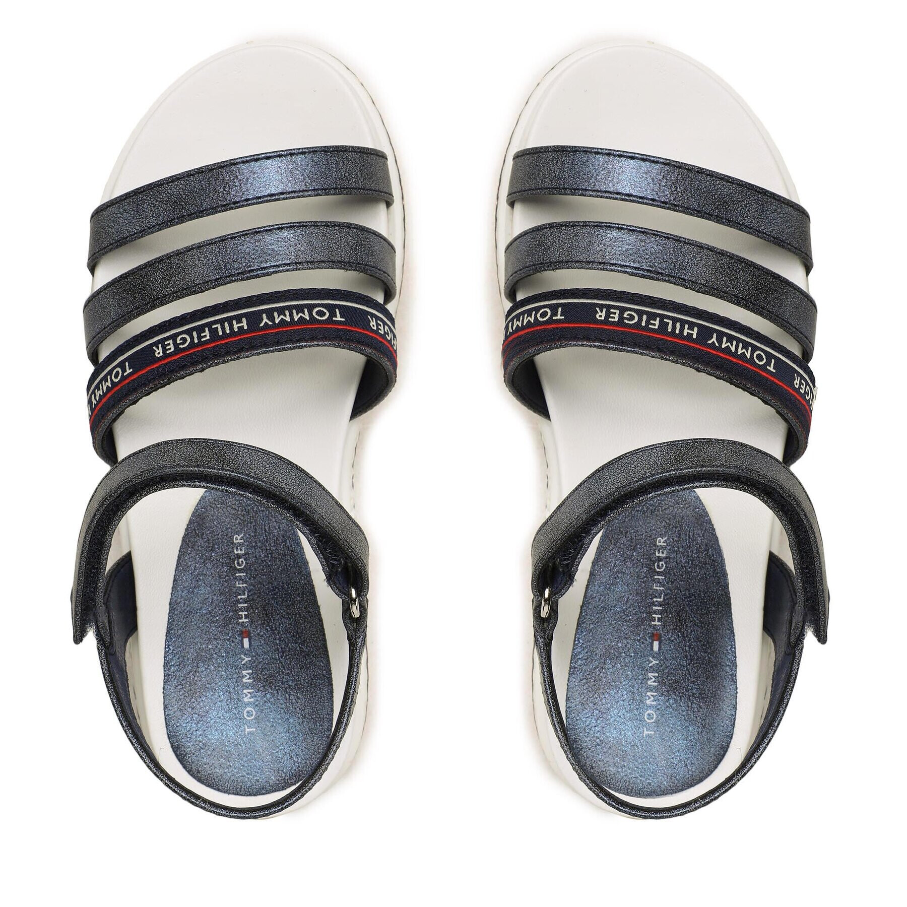 Tommy Hilfiger Sandale Platform Velcro Sandal T3A2-32763-0568 M Bleumarin - Pled.ro