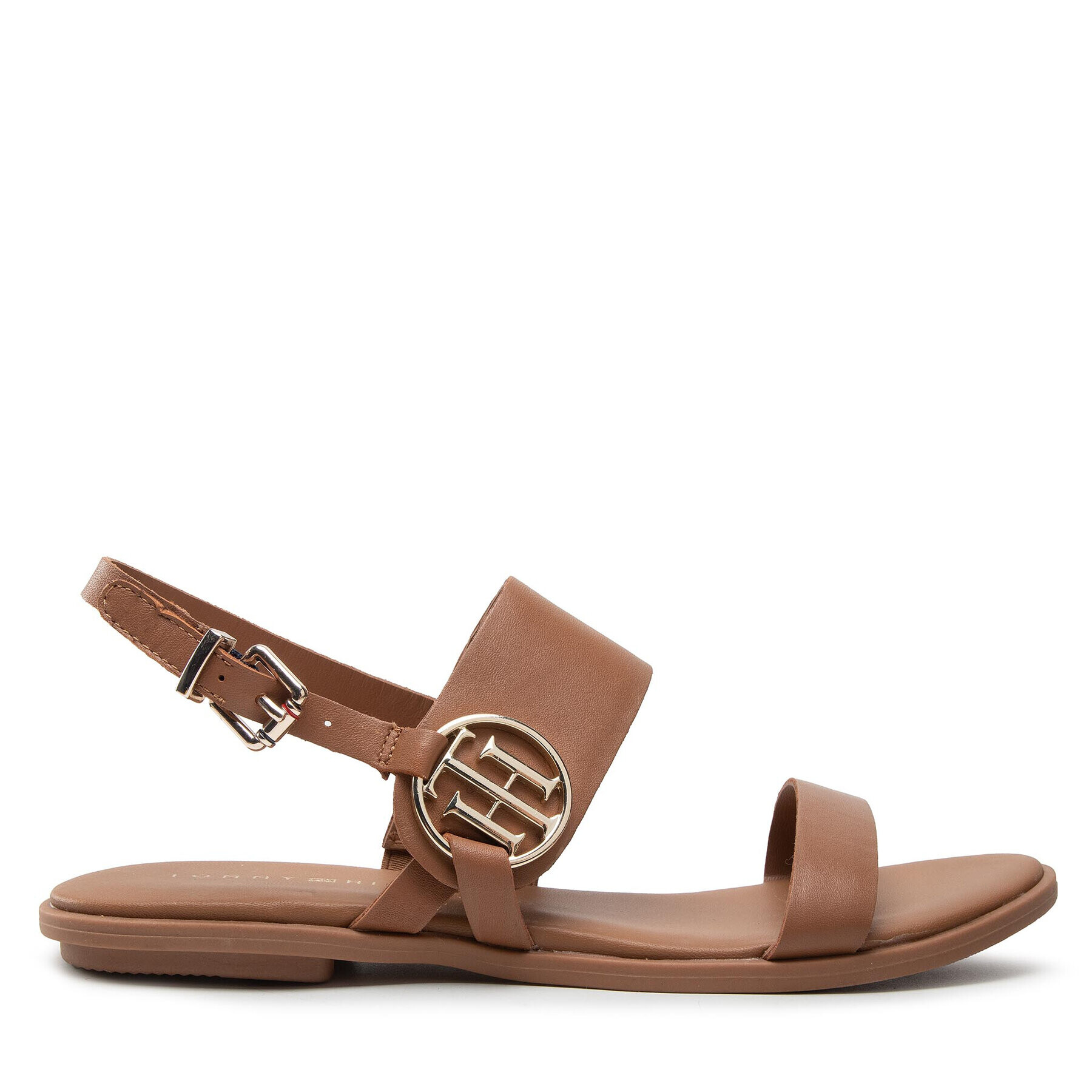 Tommy Hilfiger Sandale Round Th Flat Sandal FW0FW06230 Maro - Pled.ro