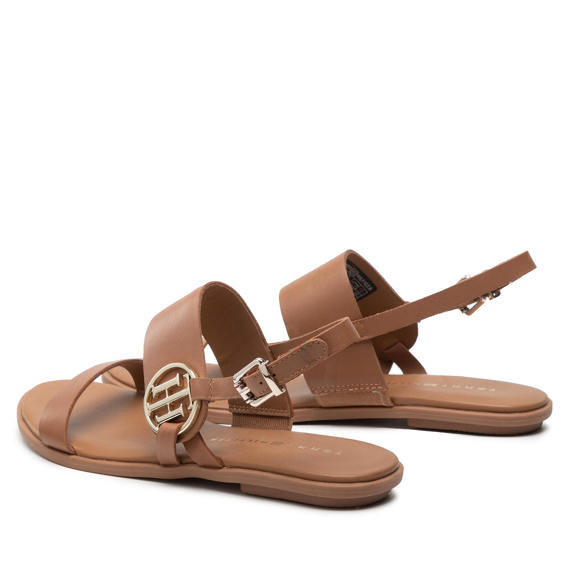 Tommy Hilfiger Sandale Round Th Flat Sandal FW0FW06230 Maro - Pled.ro