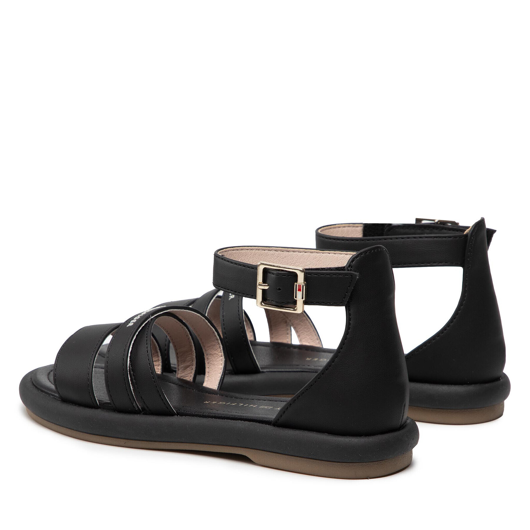 Tommy Hilfiger Sandale Sandal T3A2-32173-0371 S Negru - Pled.ro