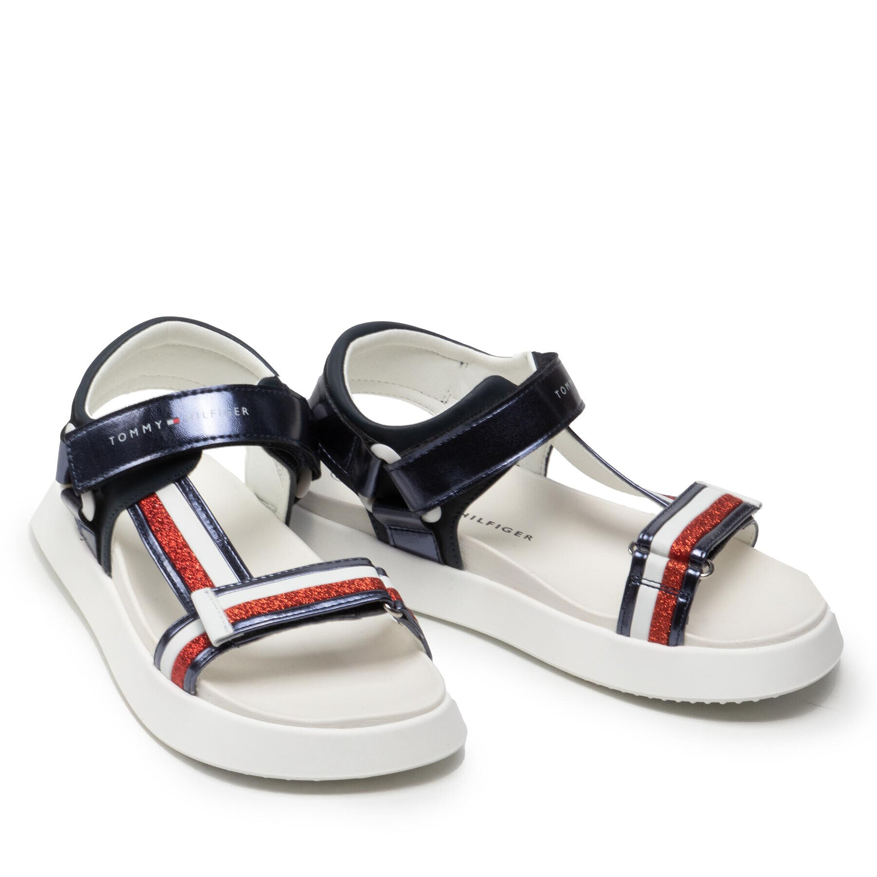 Tommy Hilfiger Sandale T3A2-32179-0569 S Bleumarin - Pled.ro