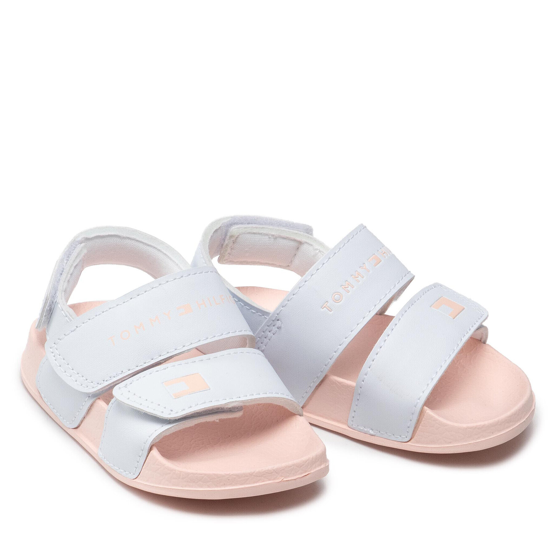 Tommy Hilfiger Sandale Velco Sandal T1A2-32193-0193 Alb - Pled.ro